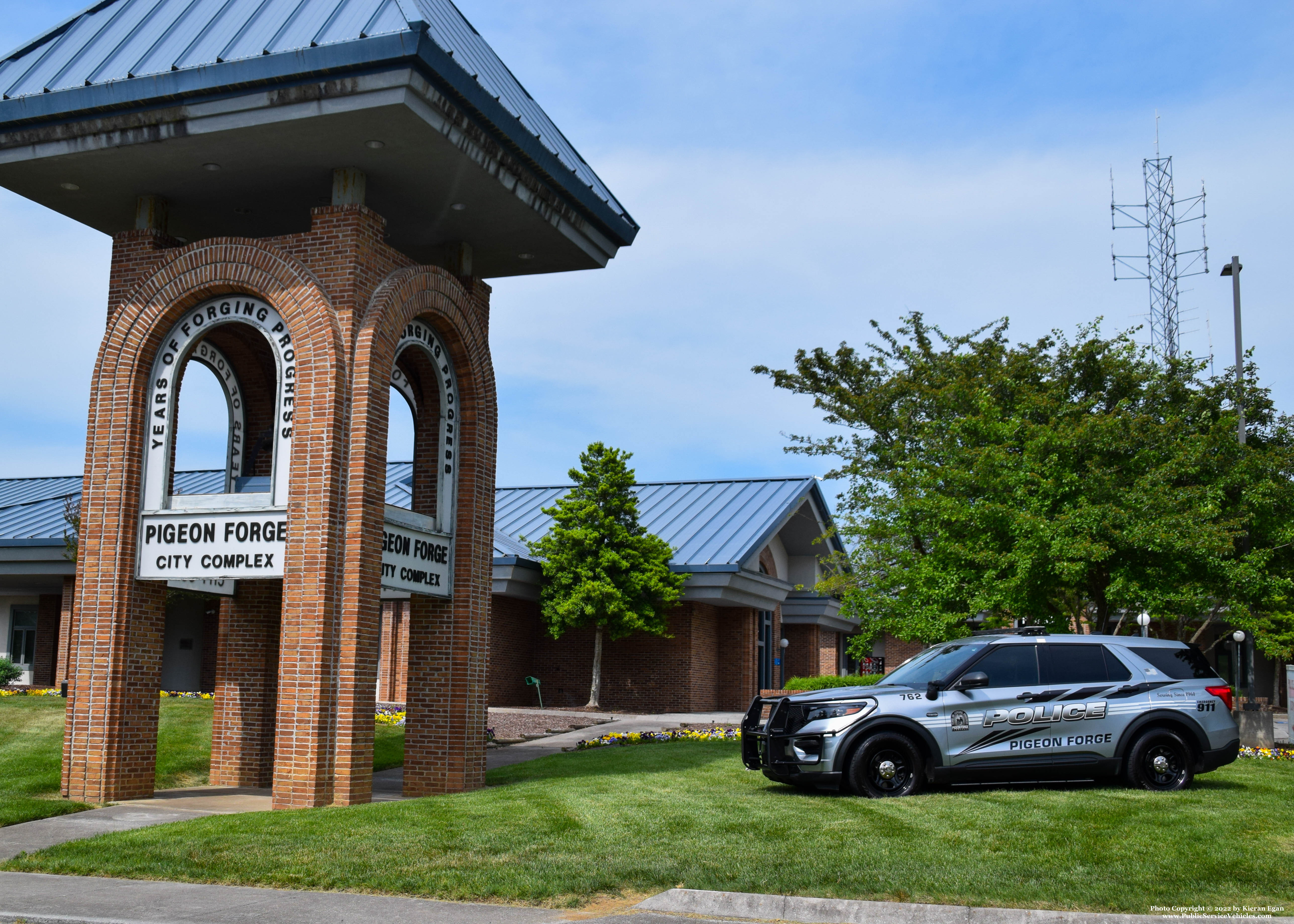 A photo  of Pigeon Forge Police
            Cruiser 762, a 2020-2022 Ford Police Interceptor Utility             taken by Kieran Egan