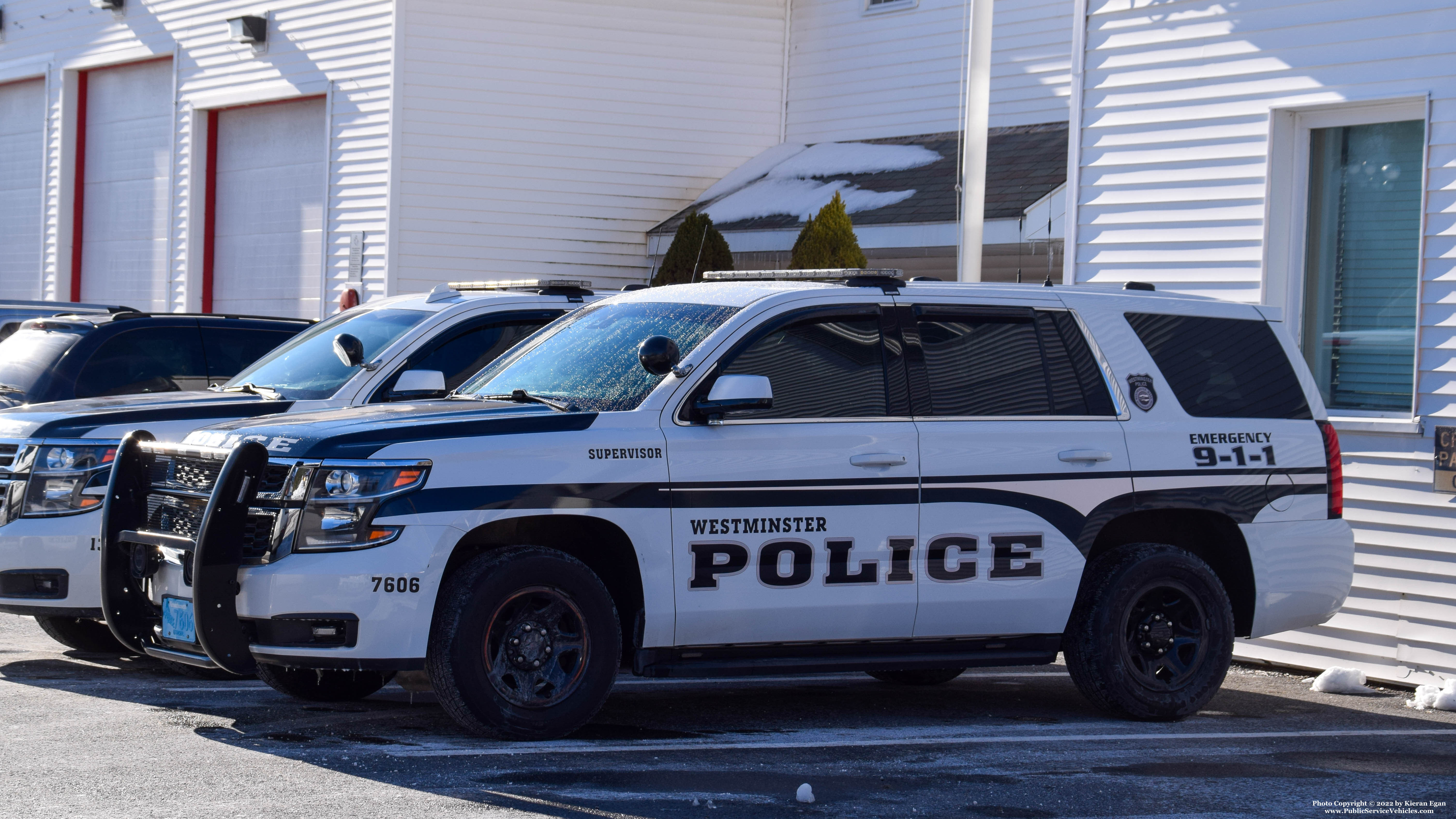 A photo  of Westminster Police
            Cruiser 7606, a 2019 Chevrolet Tahoe             taken by Kieran Egan