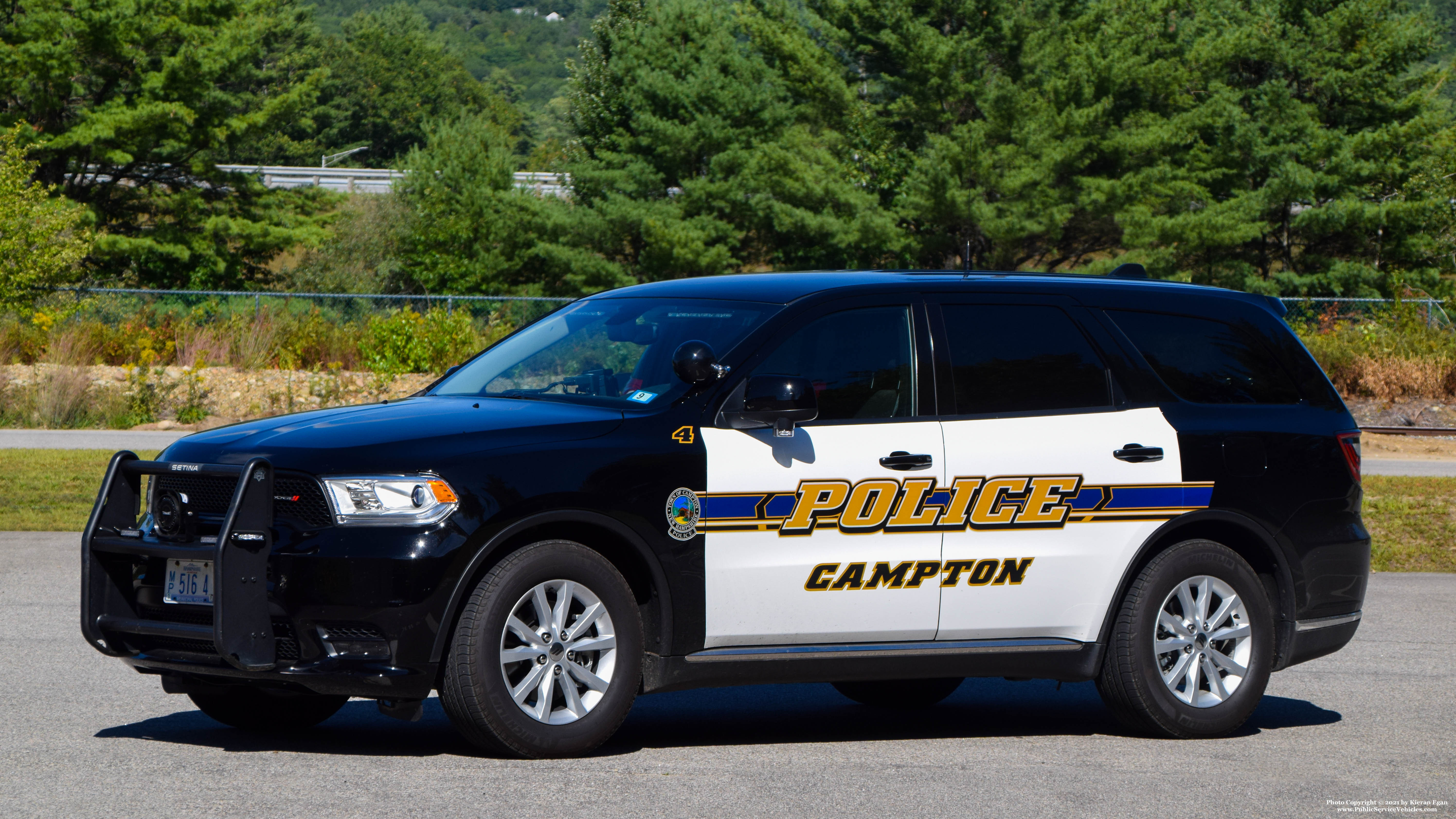 A photo  of Campton Police
            Car 4, a 2020 Dodge Durango             taken by Kieran Egan