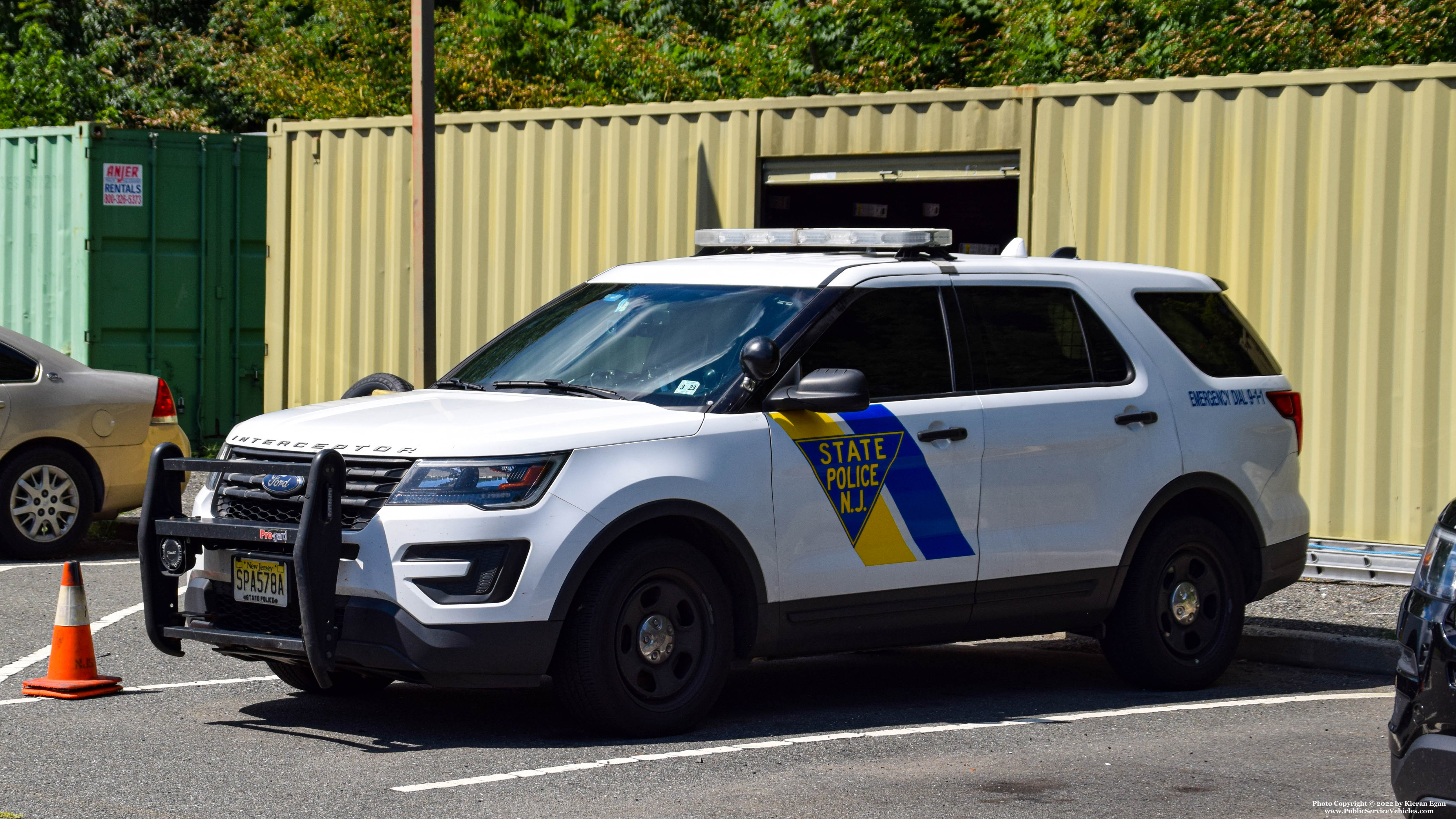 A photo  of New Jersey State Police
            Cruiser 578A, a 2018 Ford Police Interceptor Utility             taken by Kieran Egan