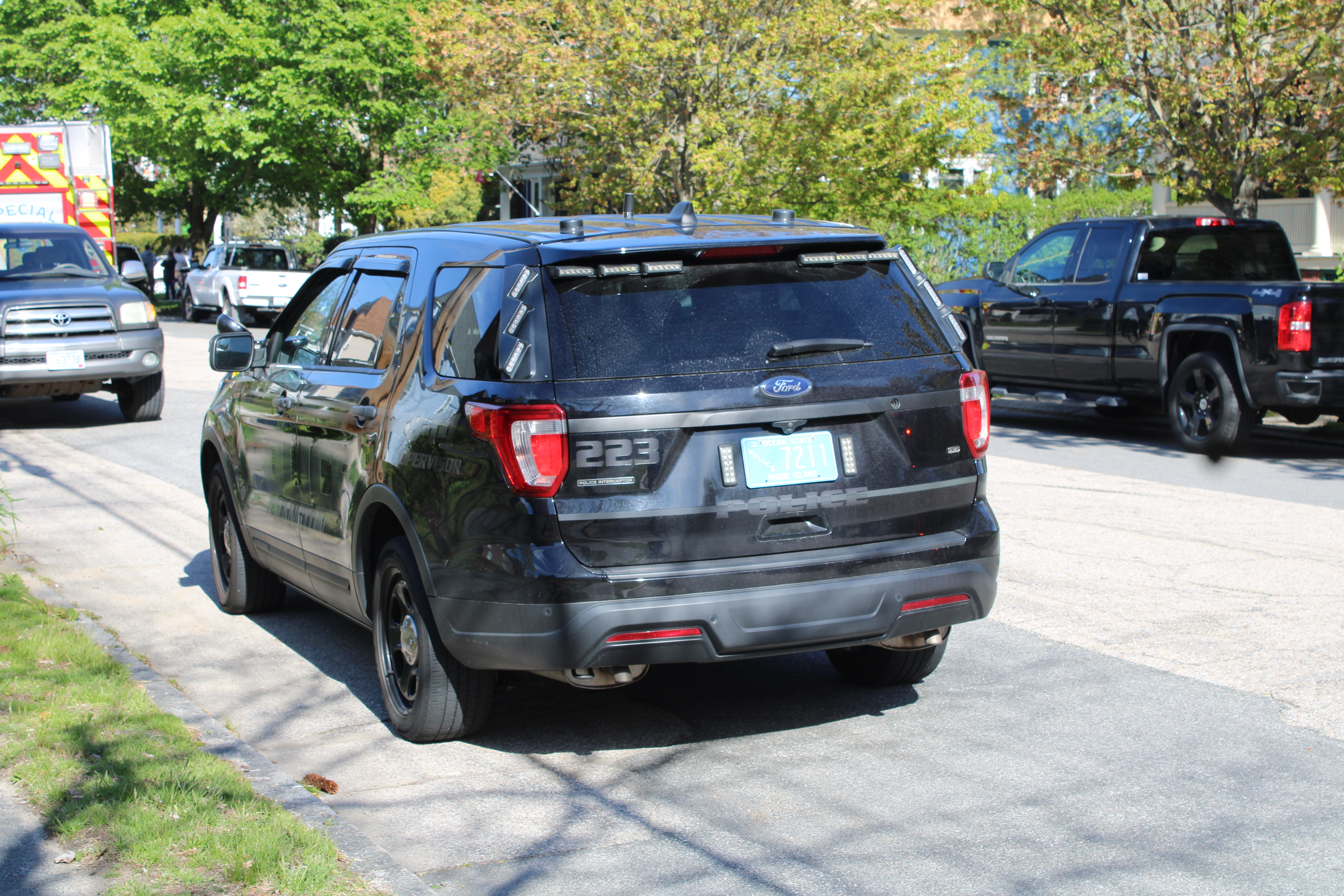 A photo  of Cranston Police
            Cruiser 223, a 2019 Ford Police Interceptor Utility             taken by @riemergencyvehicles