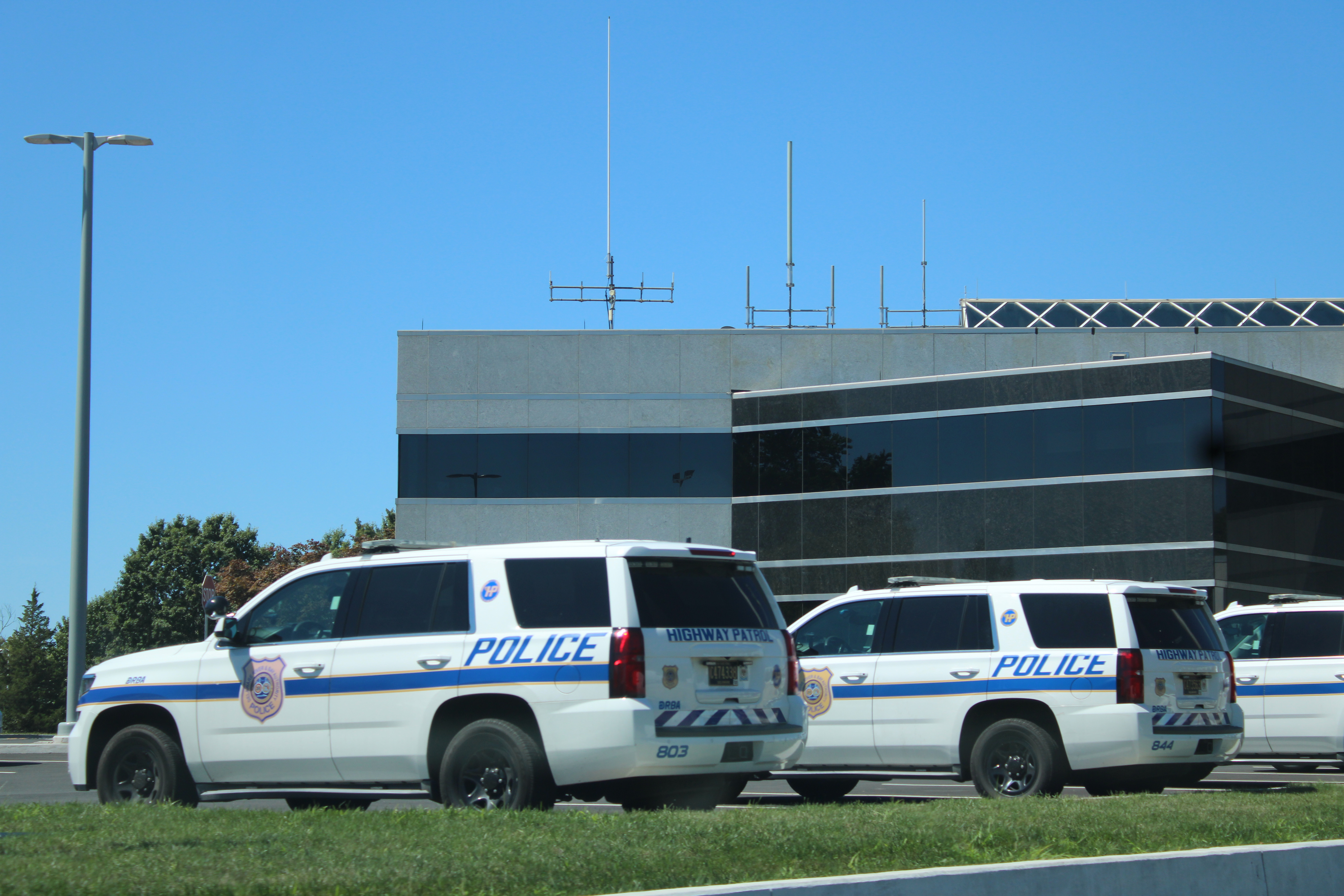 A photo  of Delaware River & Bay Authority Police
            Cruiser 803, a 2015 Chevrolet Tahoe             taken by @riemergencyvehicles