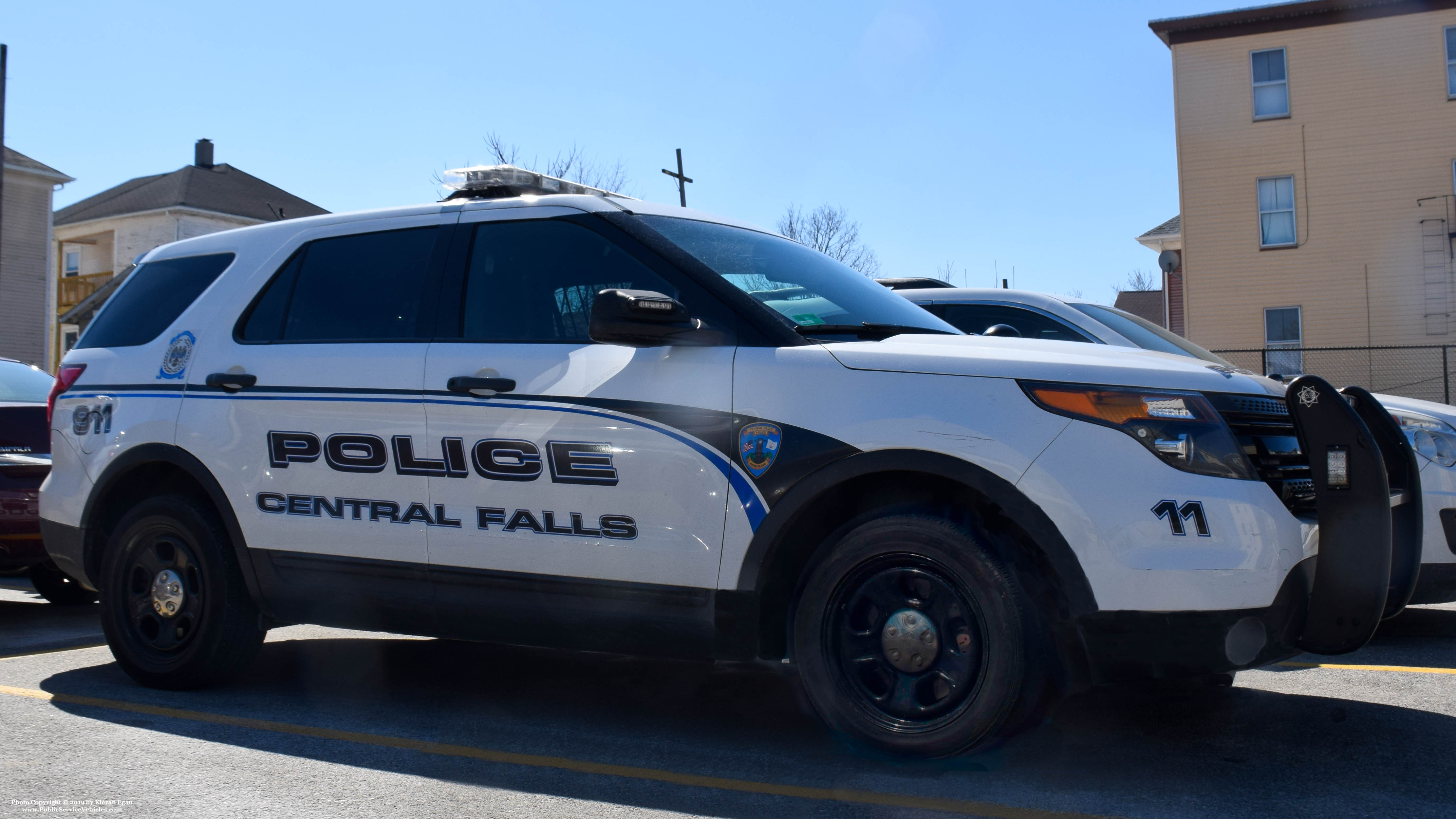 A photo  of Central Falls Police
            Patrol Car 11, a 2015 Ford Police Interceptor Utility             taken by Kieran Egan
