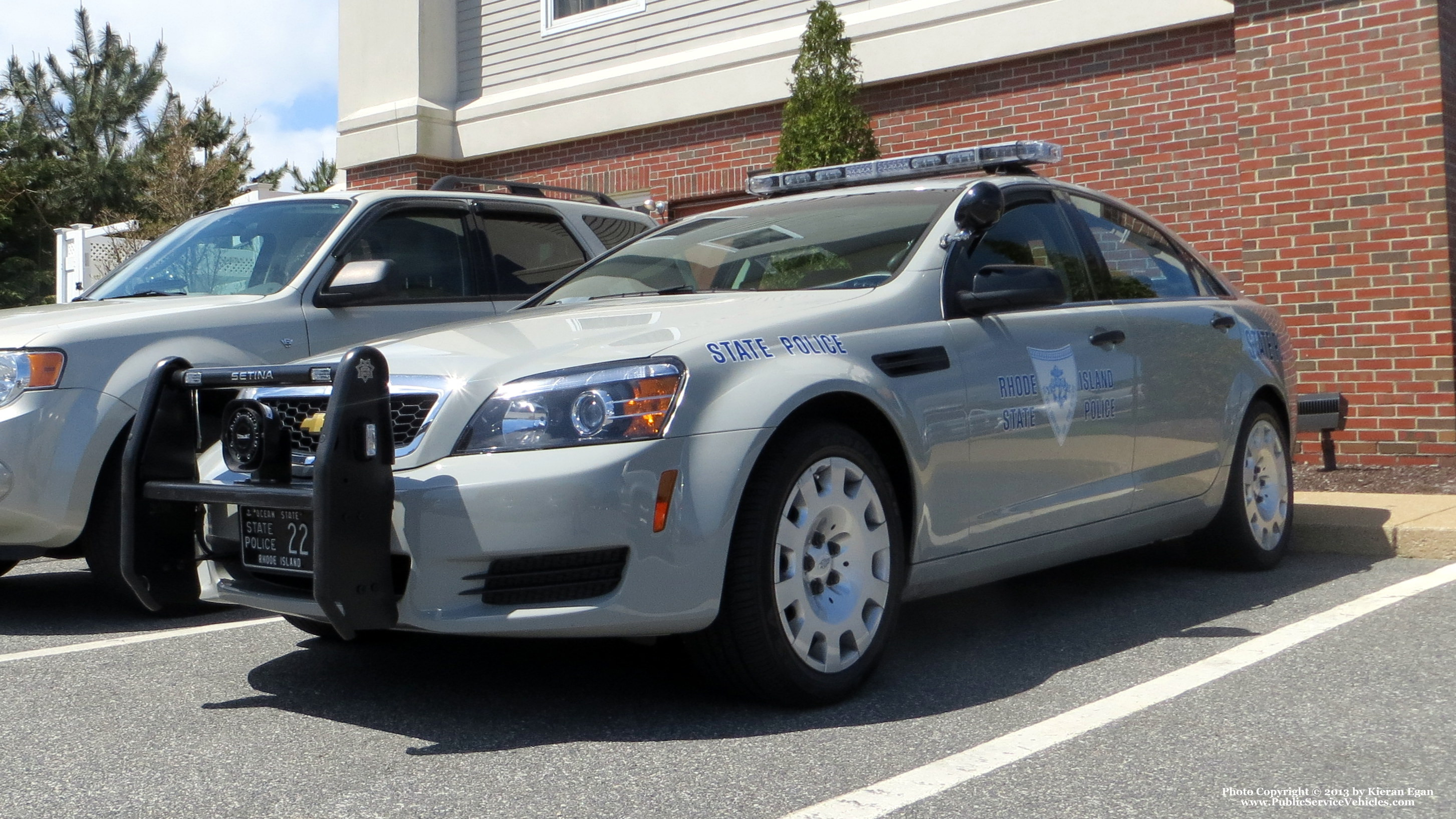 A photo  of Rhode Island State Police
            Cruiser 22, a 2013 Chevrolet Caprice             taken by Kieran Egan