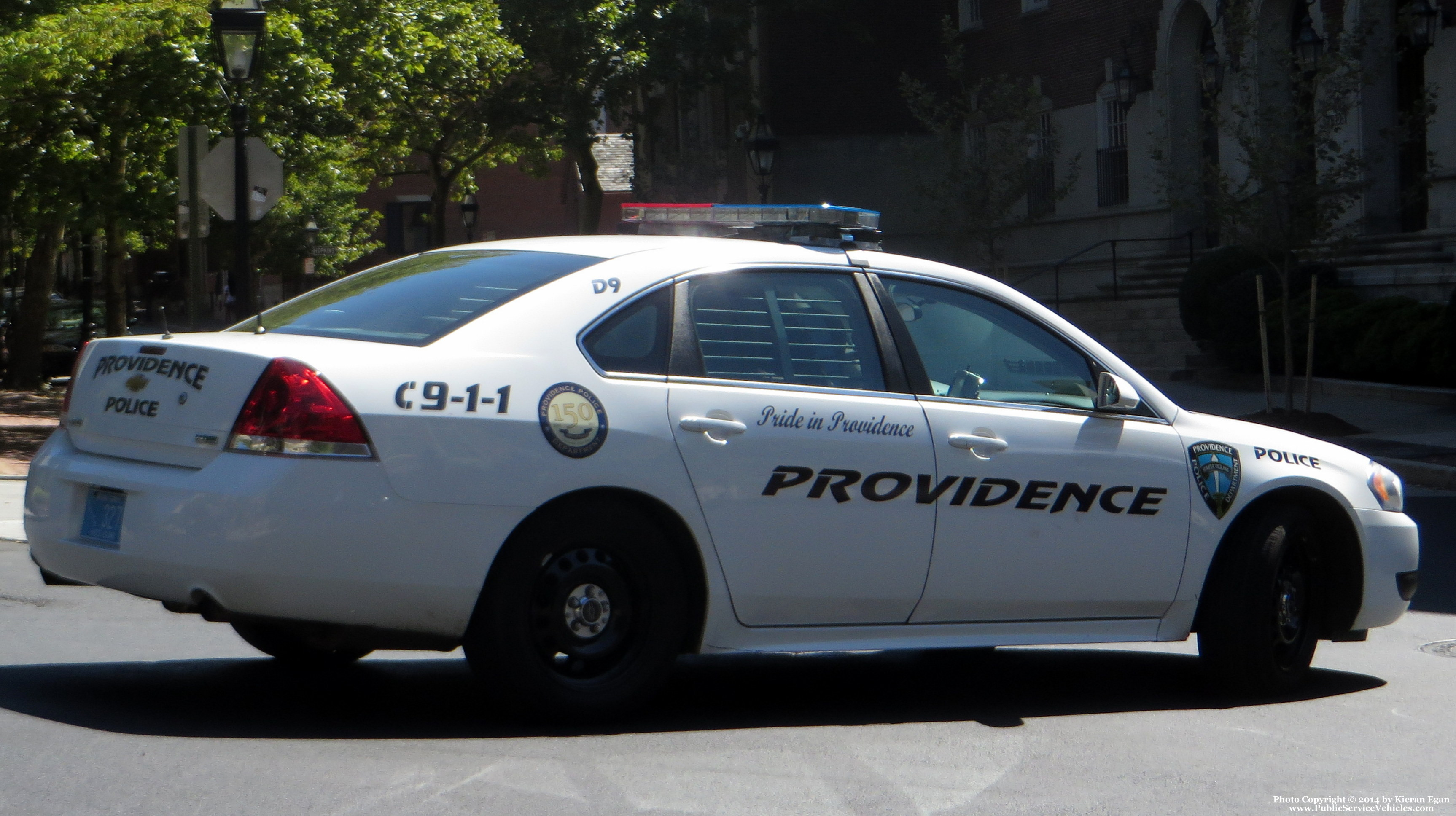 A photo  of Providence Police
            Cruiser 327, a 2006-2013 Chevrolet Impala             taken by Kieran Egan