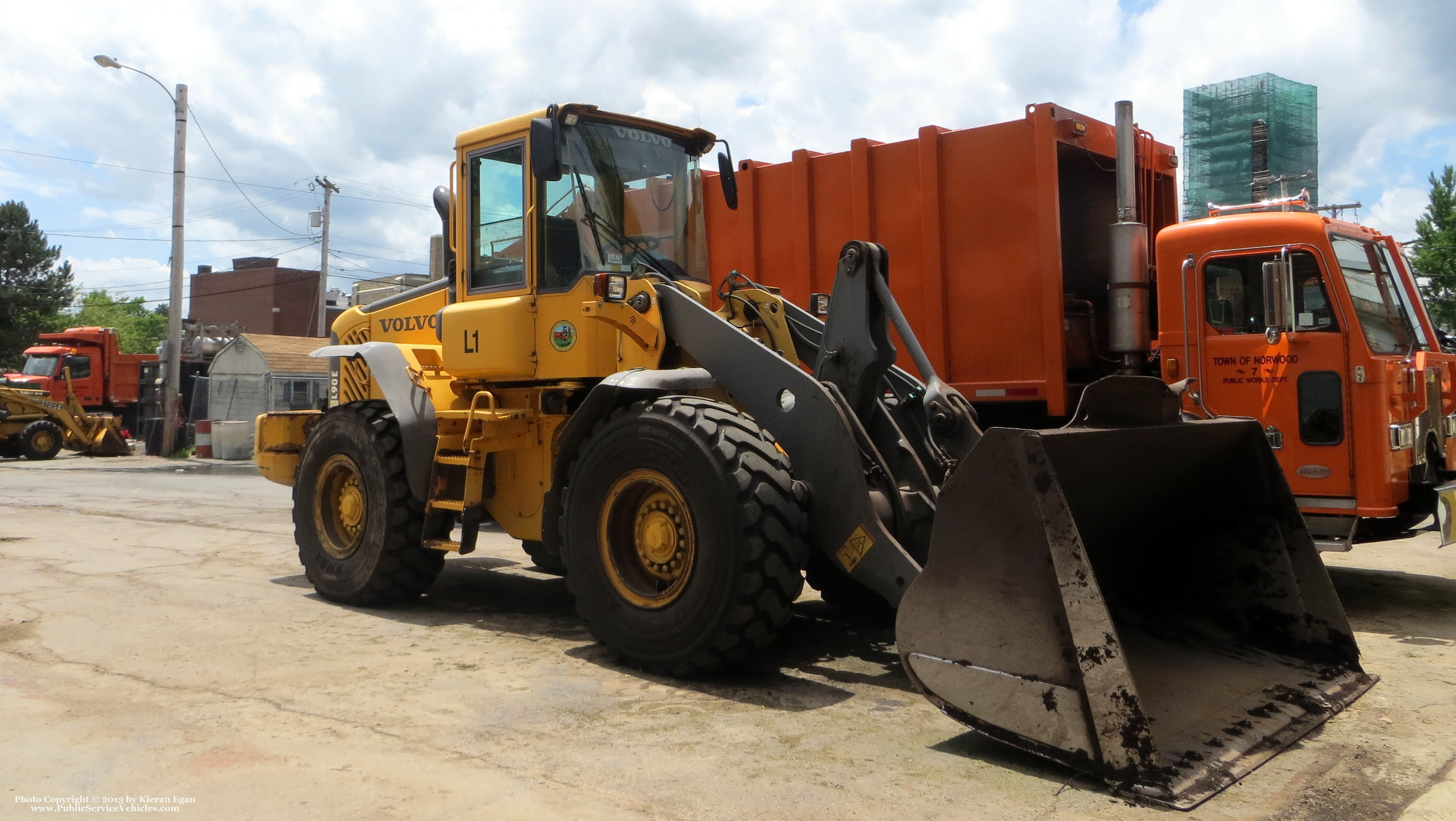 A photo  of Norwood Public Works
            Loader 1, a 1990-2010 Volvo L90E             taken by Kieran Egan