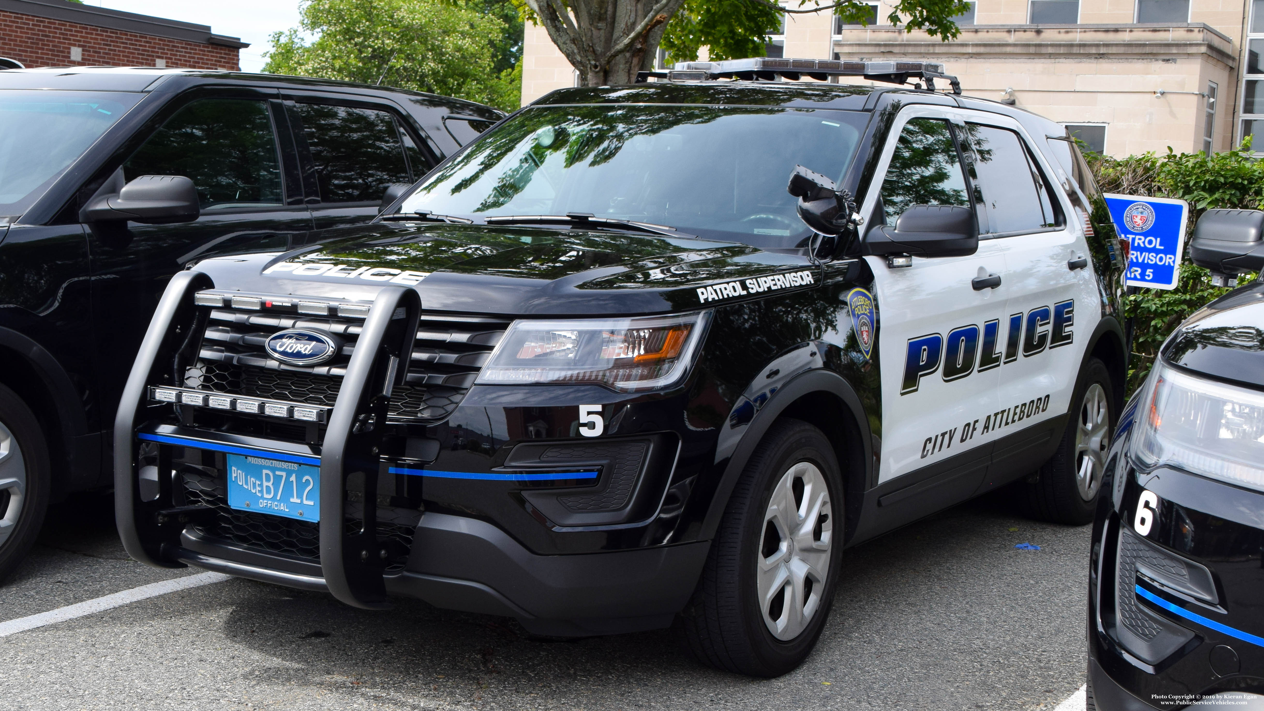 A photo  of Attleboro Police
            Car 5, a 2018 Ford Police Interceptor Utility             taken by Kieran Egan