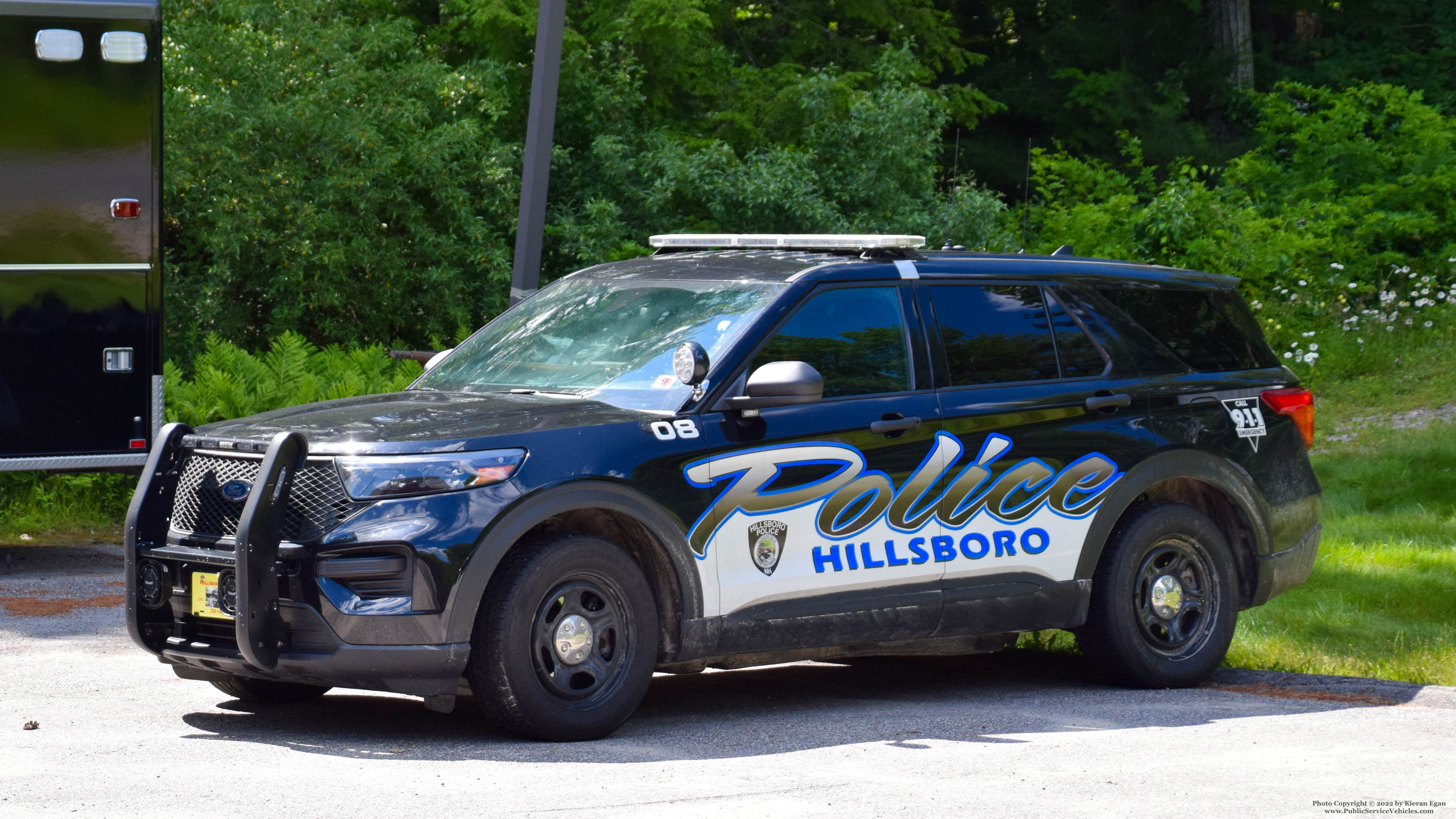 A photo  of Hillsborough Police
            Car 8, a 2020 Ford Police Interceptor Utility             taken by Kieran Egan