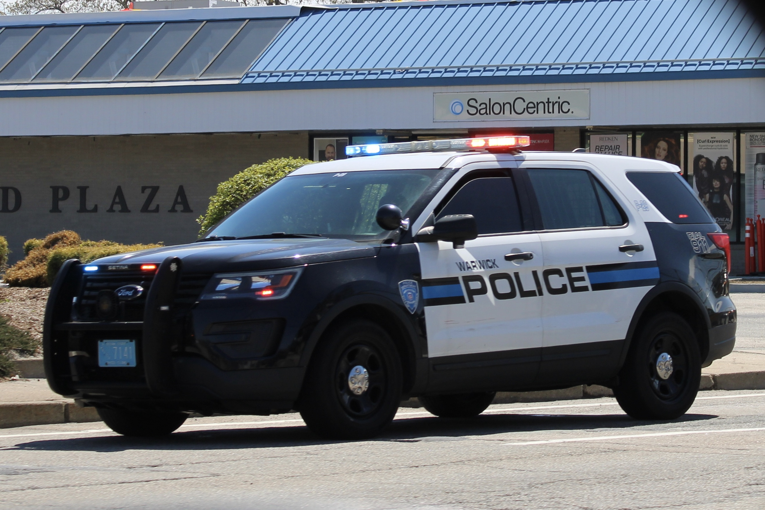 A photo  of Warwick Police
            Cruiser P-29, a 2019 Ford Police Interceptor Utility             taken by @riemergencyvehicles