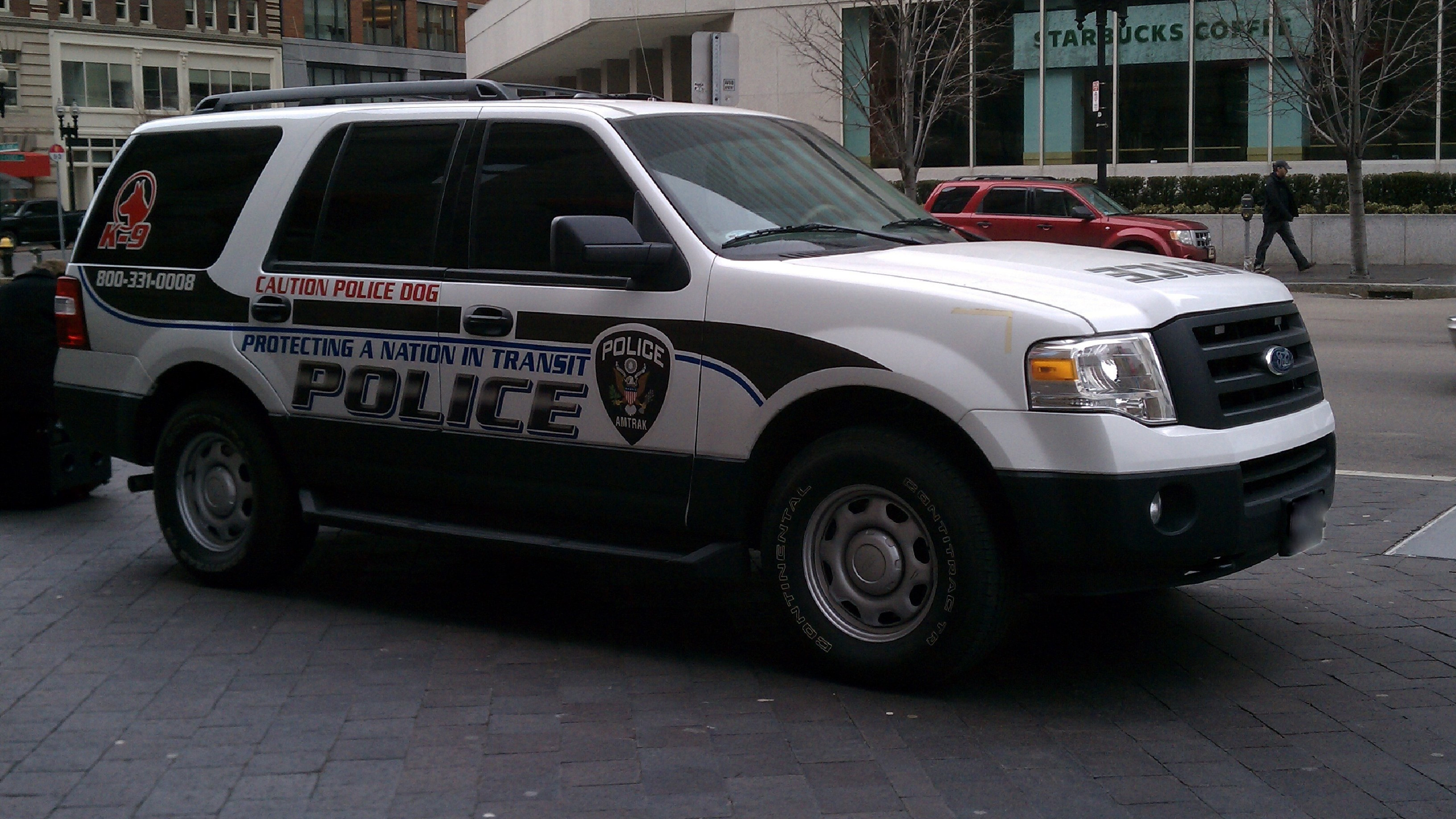 A photo  of Amtrak Police
            K-9 Unit, a 2007-2012 Ford Expedition             taken by Kieran Egan