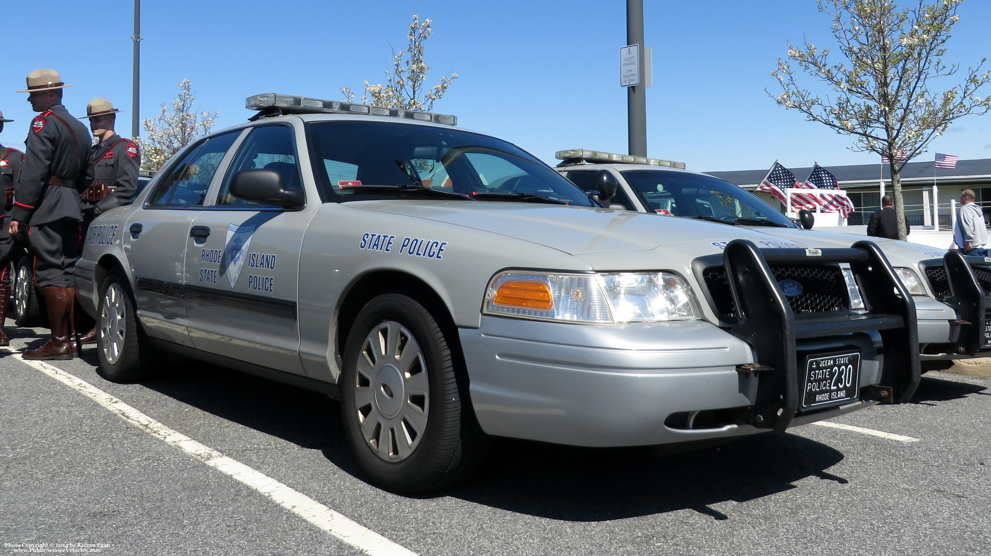 A photo  of Rhode Island State Police
            Cruiser 230, a 2009-2011 Ford Crown Victoria Police Interceptor             taken by Kieran Egan