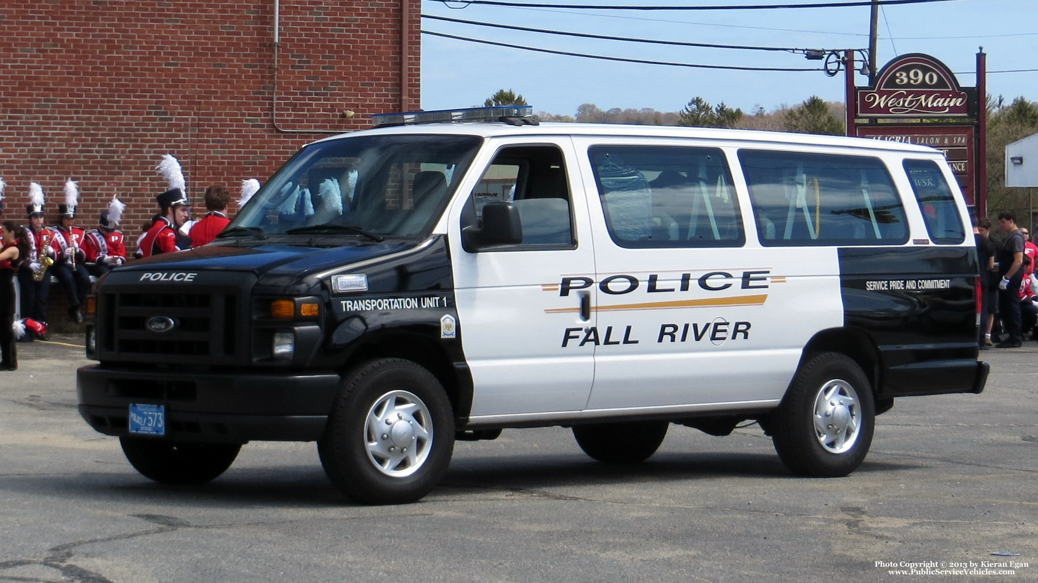 A photo  of Fall River Police
            Transportation Unit 1, a 2010 Ford E-Series             taken by Kieran Egan
