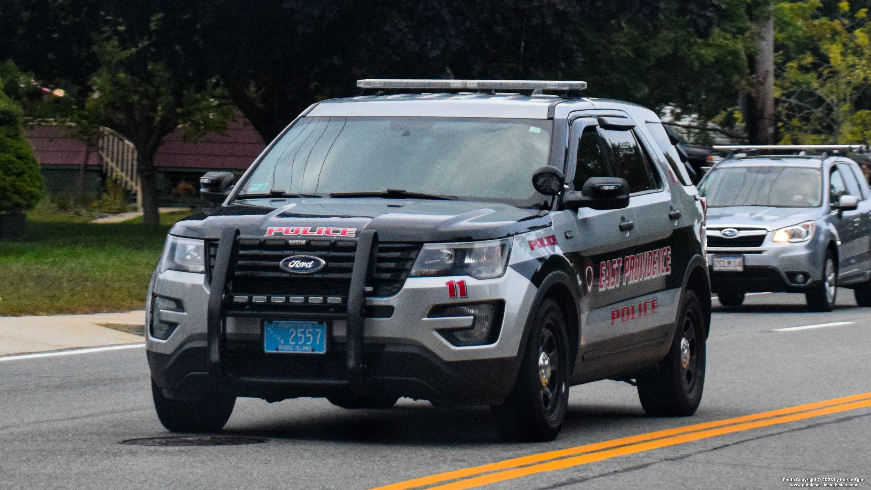 A photo  of East Providence Police
            Car 11, a 2018 Ford Police Interceptor Utility             taken by Kieran Egan