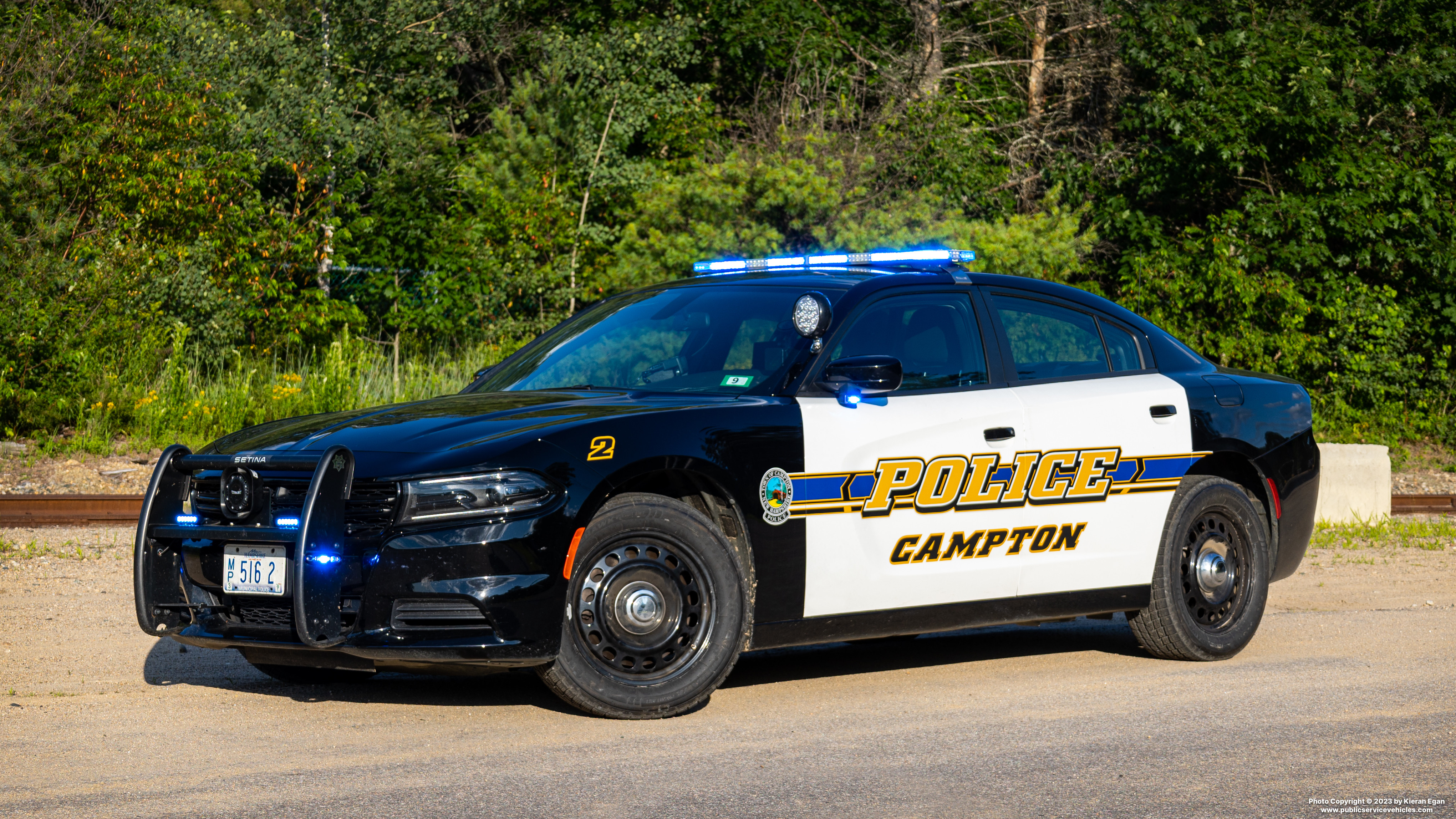 A photo  of Campton Police
            Car 2, a 2022 Dodge Charger             taken by Kieran Egan