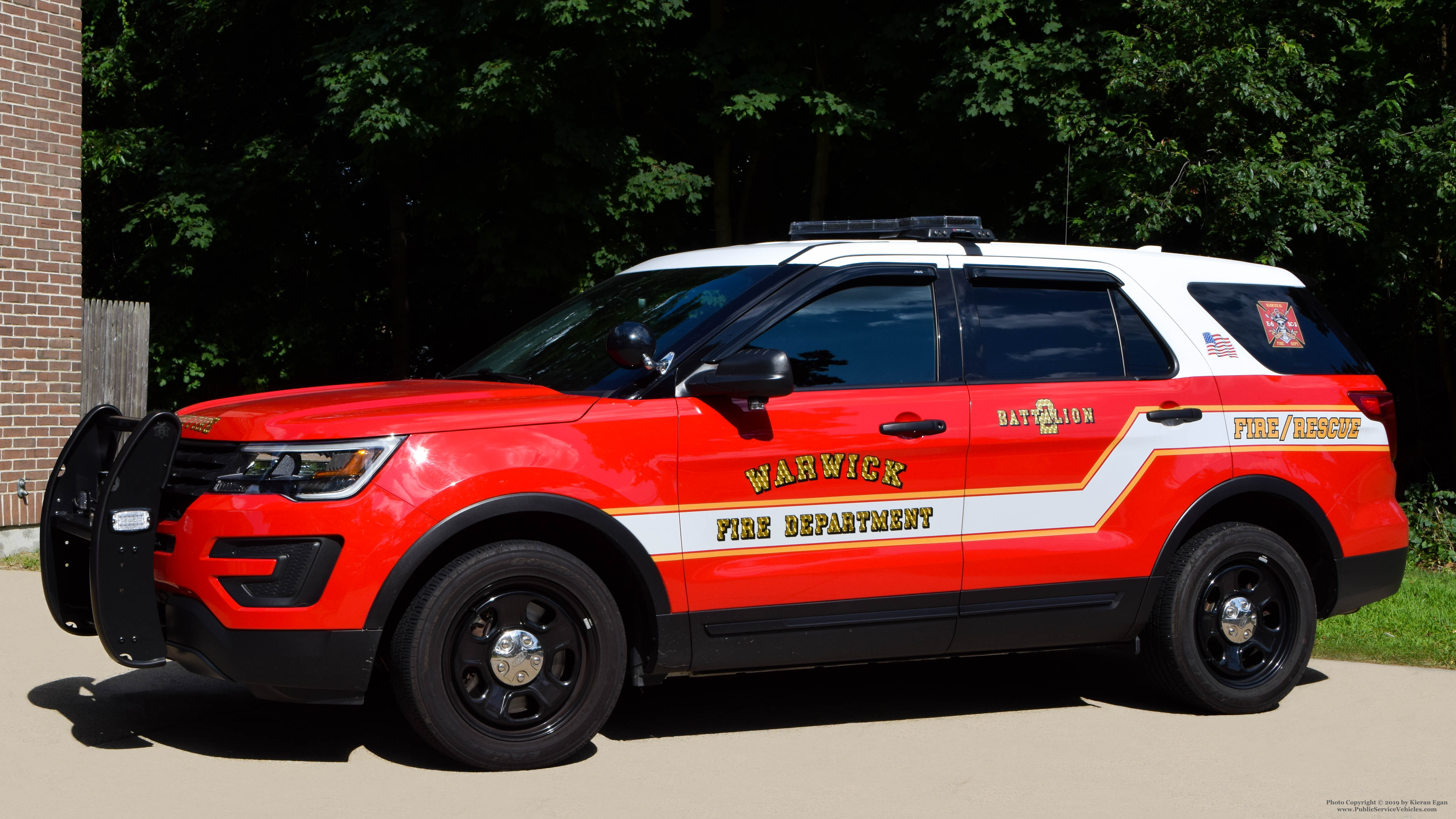 A photo  of Warwick Fire
            Battalion 2, a 2017 Ford Police Interceptor Utility             taken by Kieran Egan