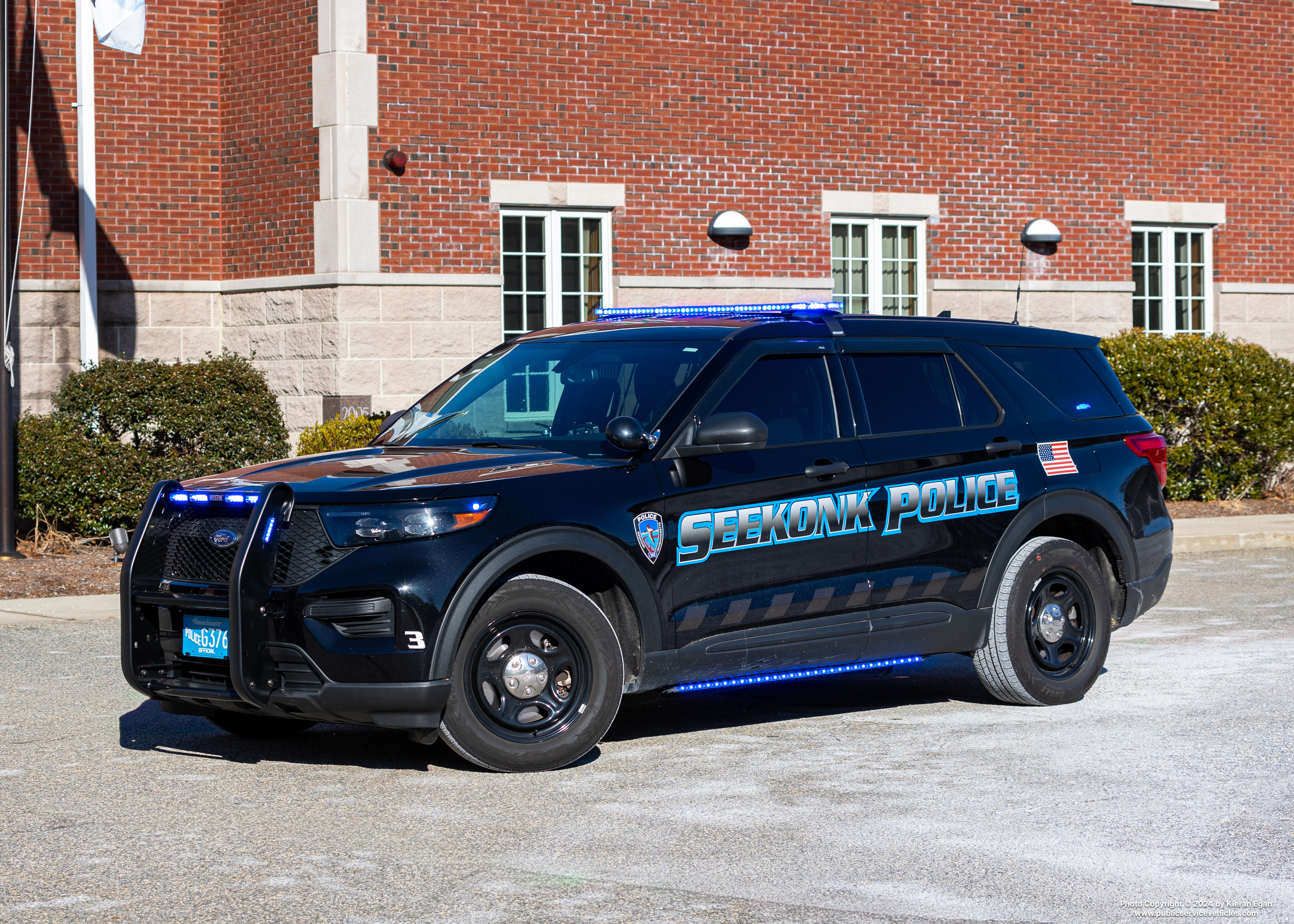 A photo  of Seekonk Police
            Car 3, a 2022 Ford Police Interceptor Utility             taken by Kieran Egan