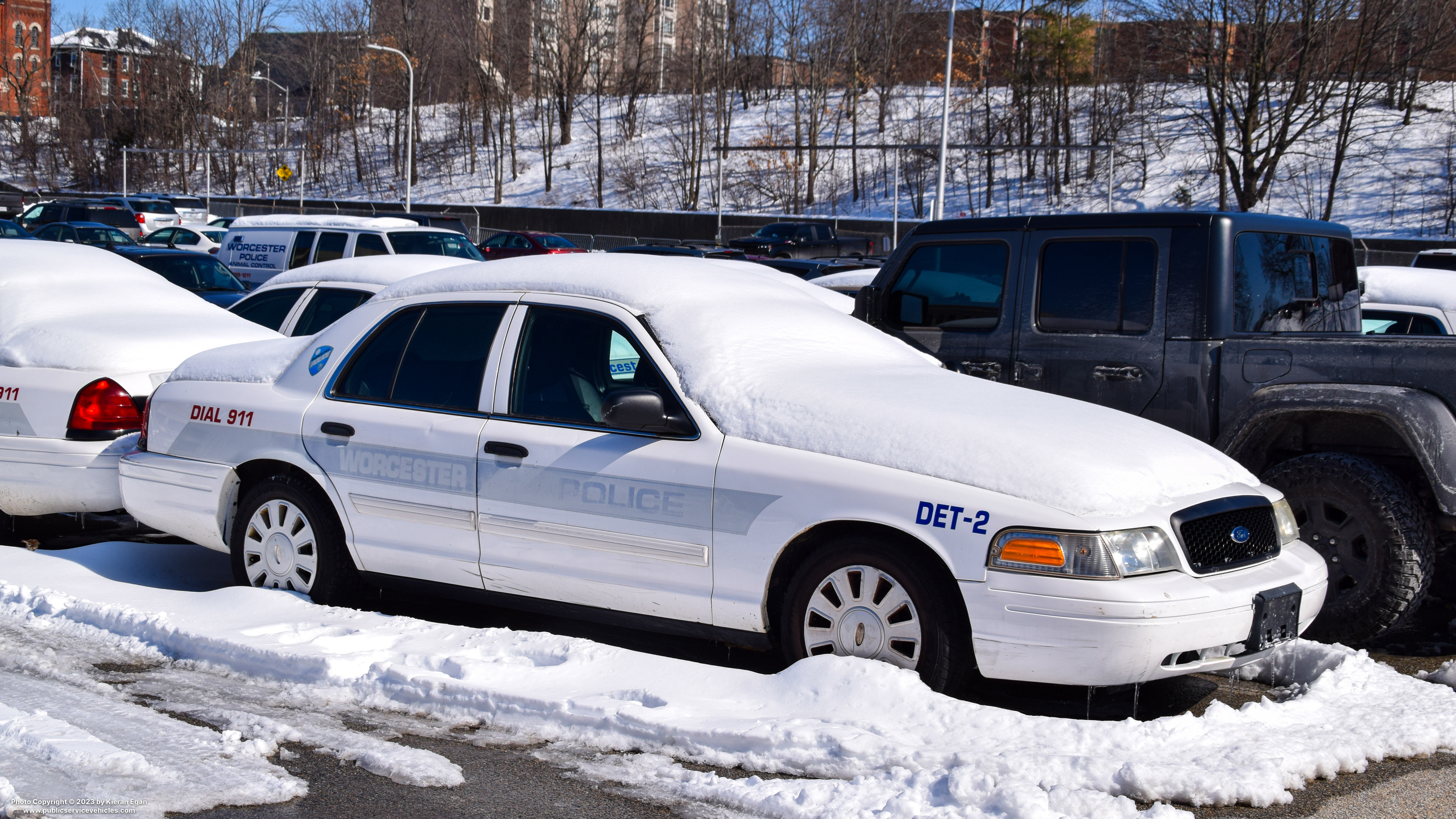 A photo  of Worcester Police
            Detail 2, a 2009-2011 Ford Crown Victoria Police Interceptor             taken by Kieran Egan