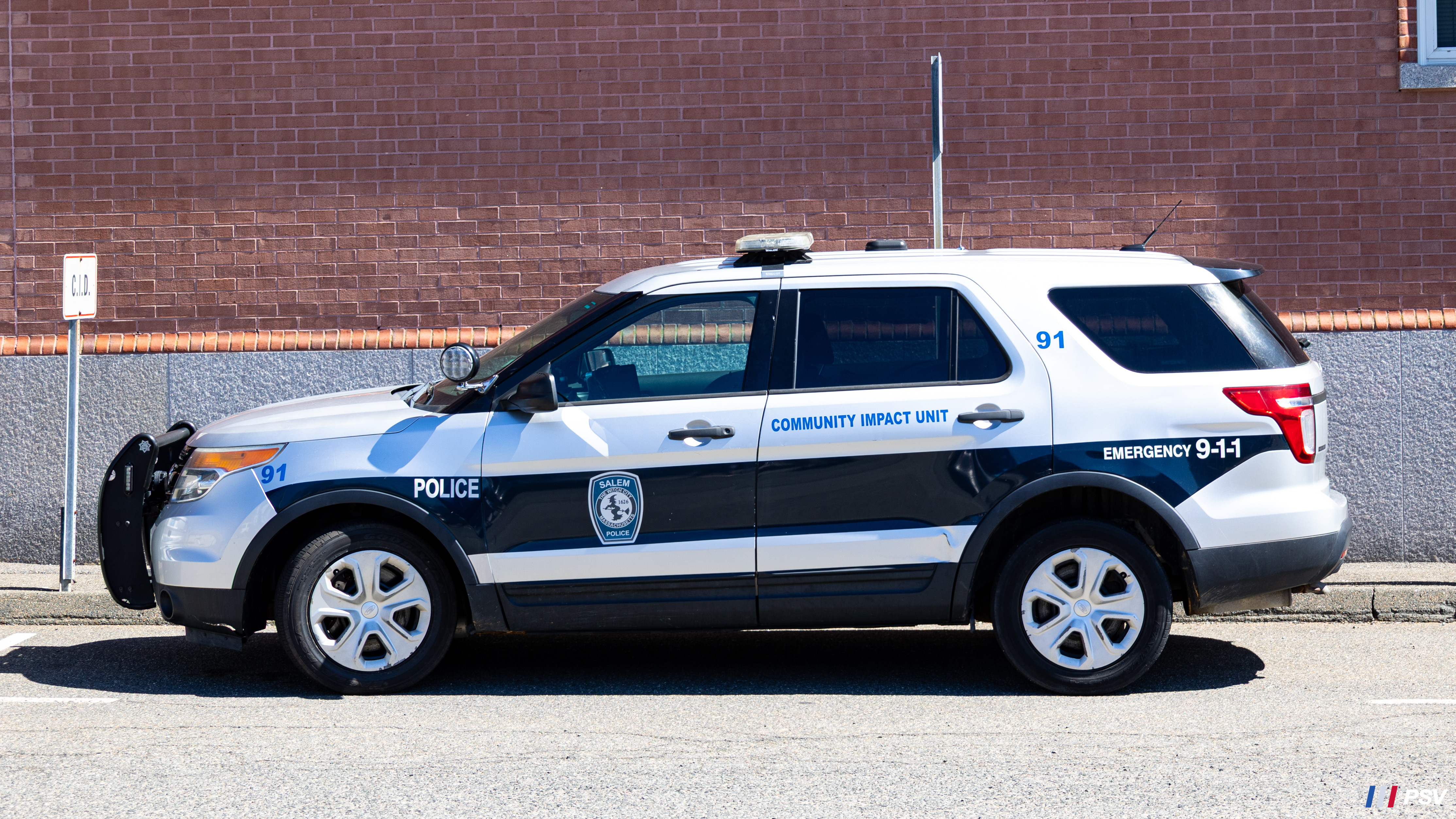 A photo  of Salem Police
            Cruiser 91, a 2013 Ford Police Interceptor Utility             taken by Kieran Egan