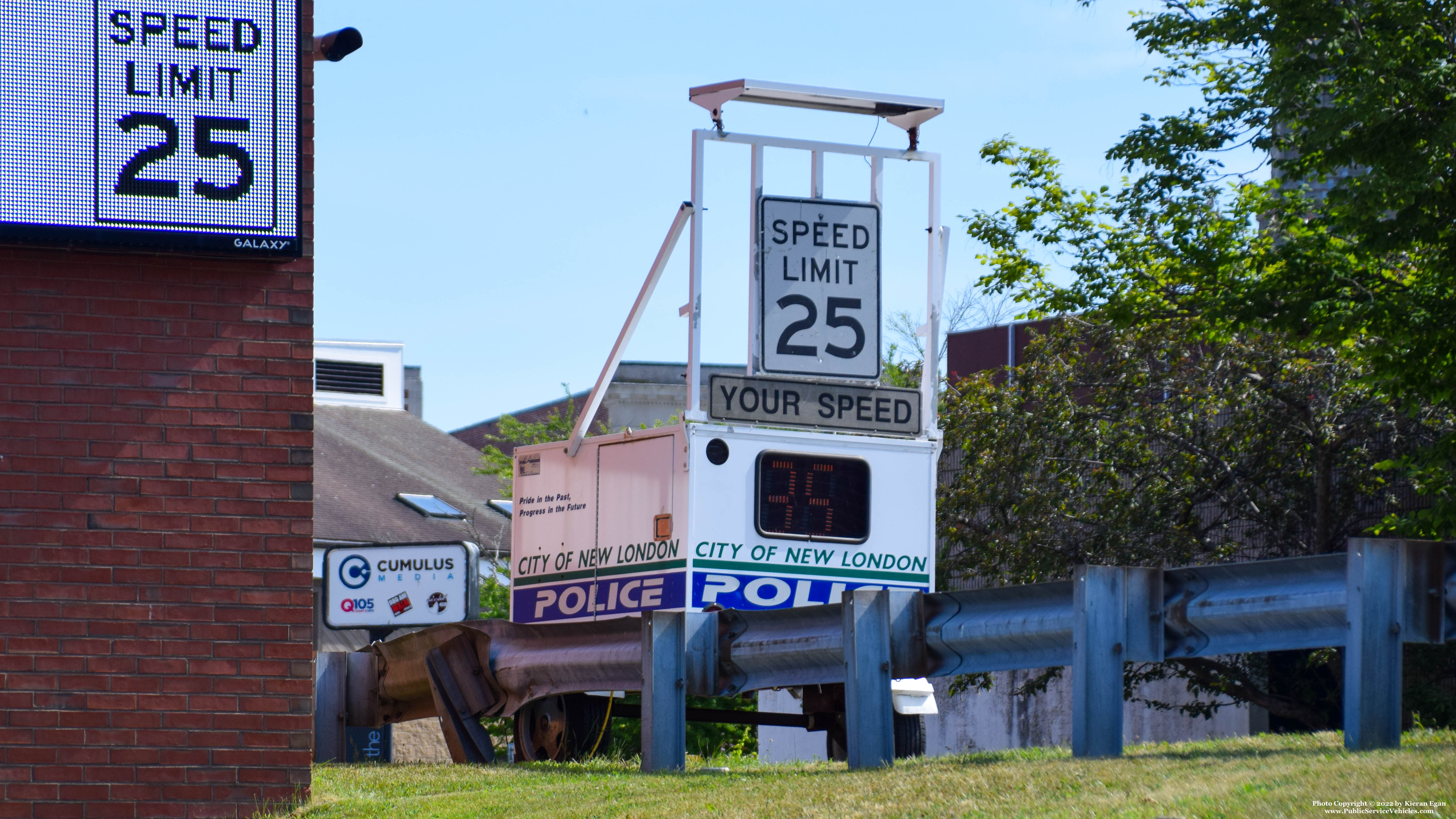 A photo  of New London Police
            Speed Trailer, a 1990-2010 Speed Trailer             taken by Kieran Egan