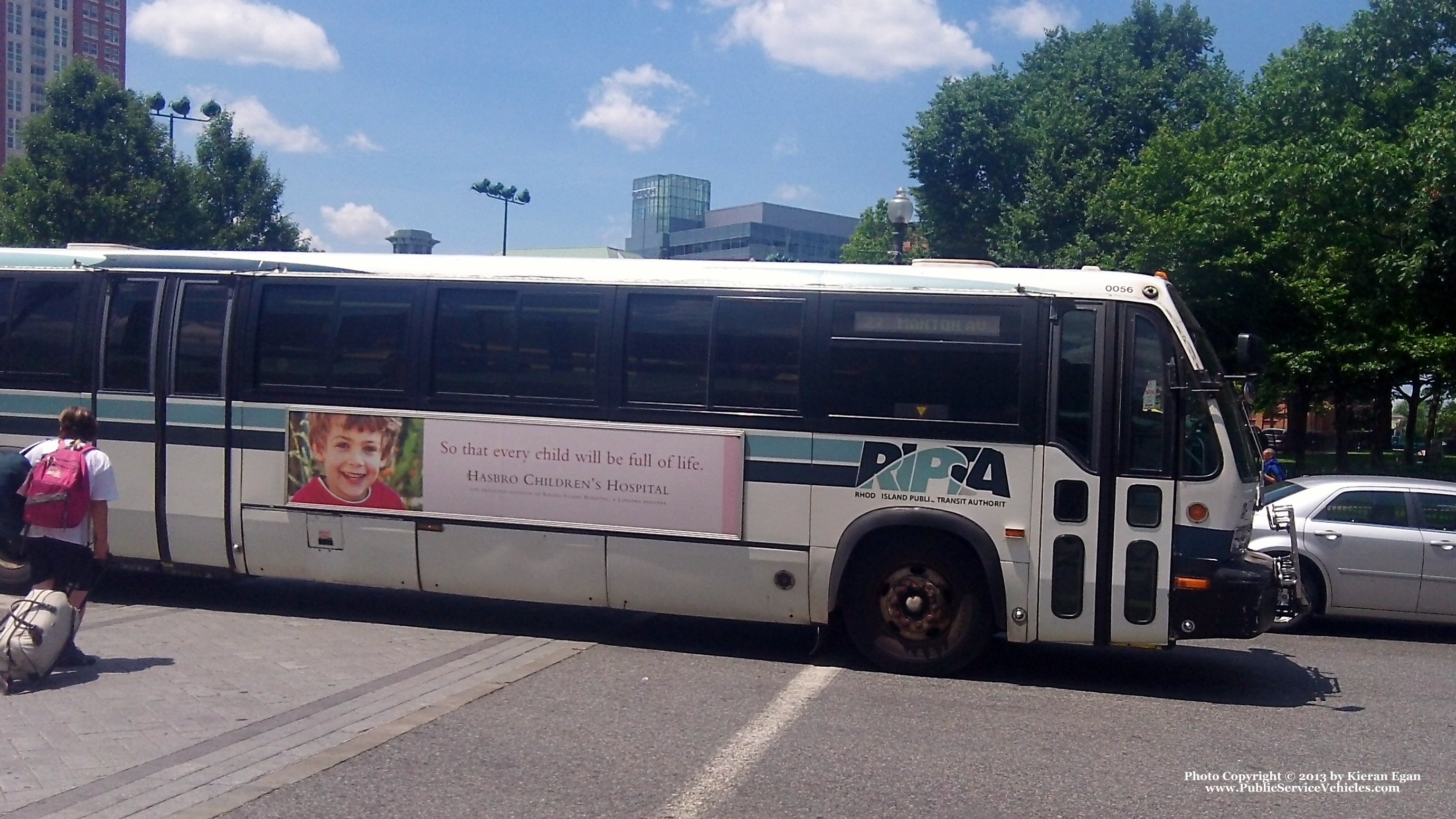 A photo  of Rhode Island Public Transit Authority
            Bus 0056, a 2000 Nova Bus RTS T82VN             taken by Kieran Egan