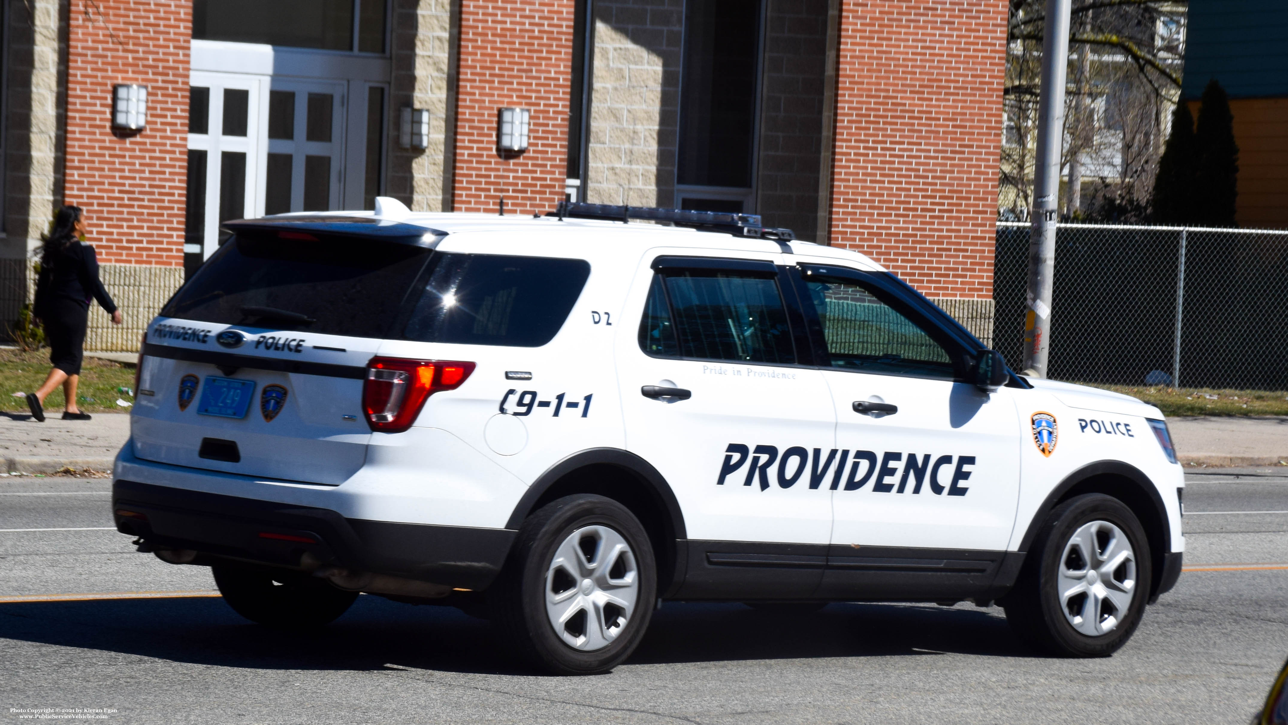 A photo  of Providence Police
            Cruiser 249, a 2017 Ford Police Interceptor Utility             taken by Kieran Egan