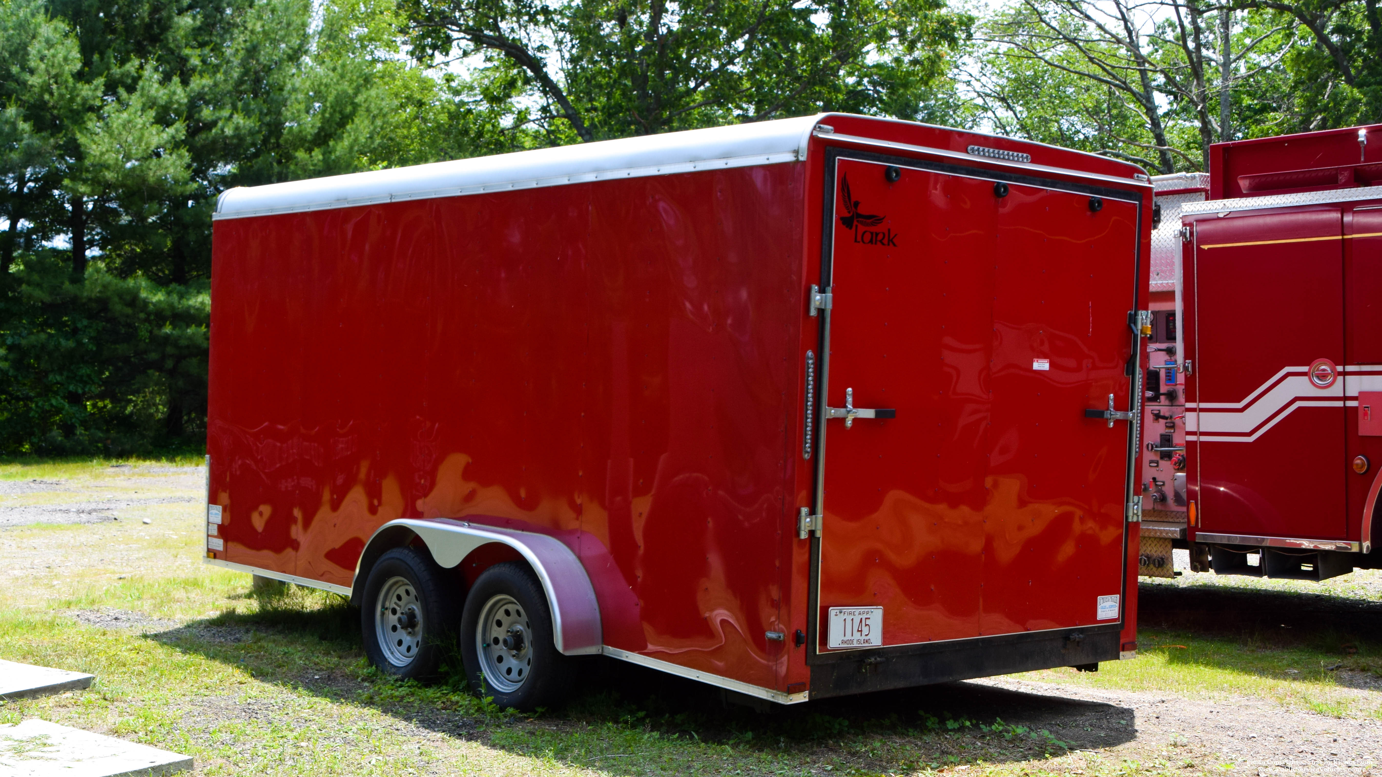 A photo  of Smithfield Fire
            Trailer, a 1990-2019 Lark Trailer             taken by Kieran Egan