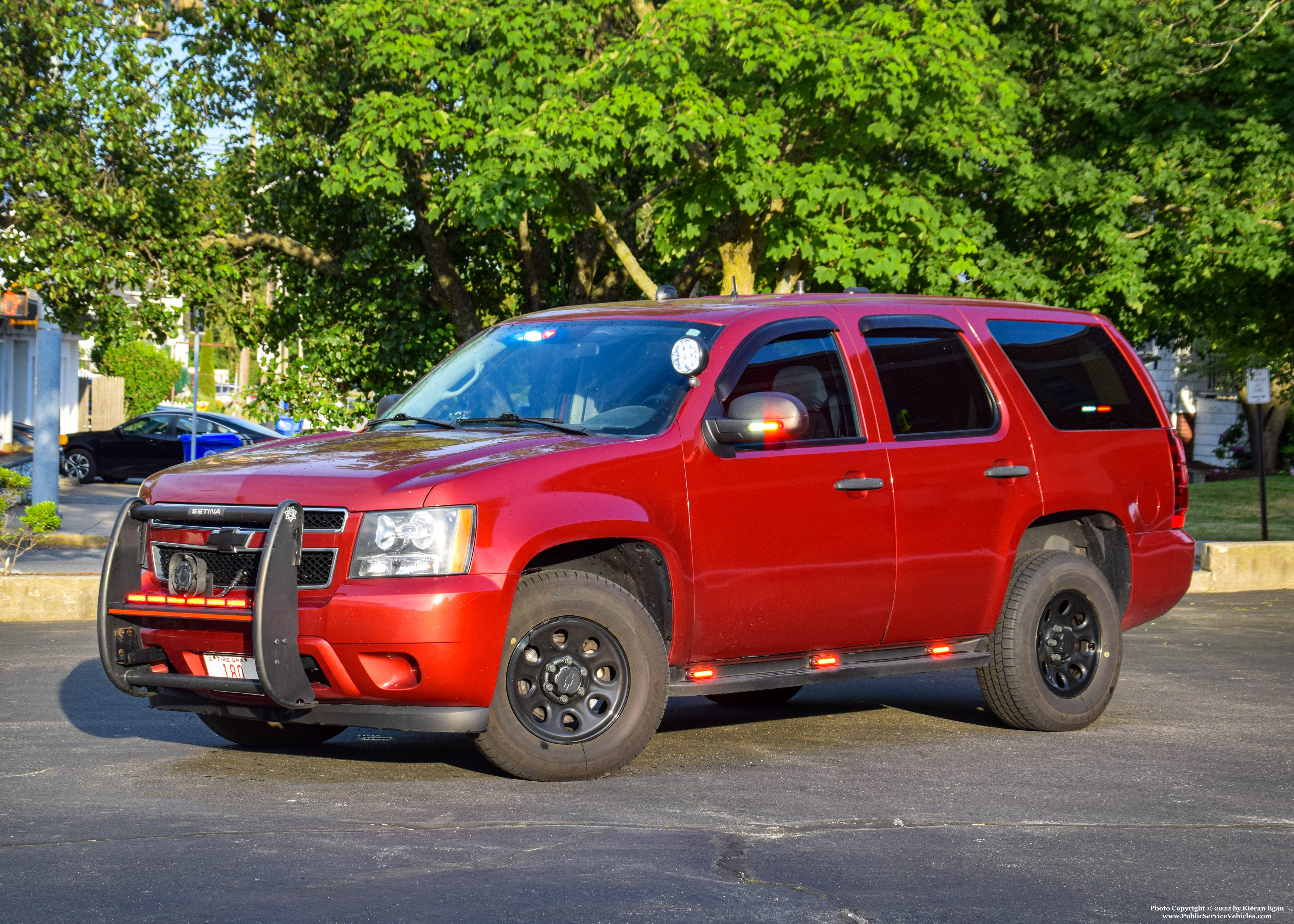 A photo  of East Providence Fire
            Car 41, a 2013 Chevrolet Tahoe             taken by Kieran Egan