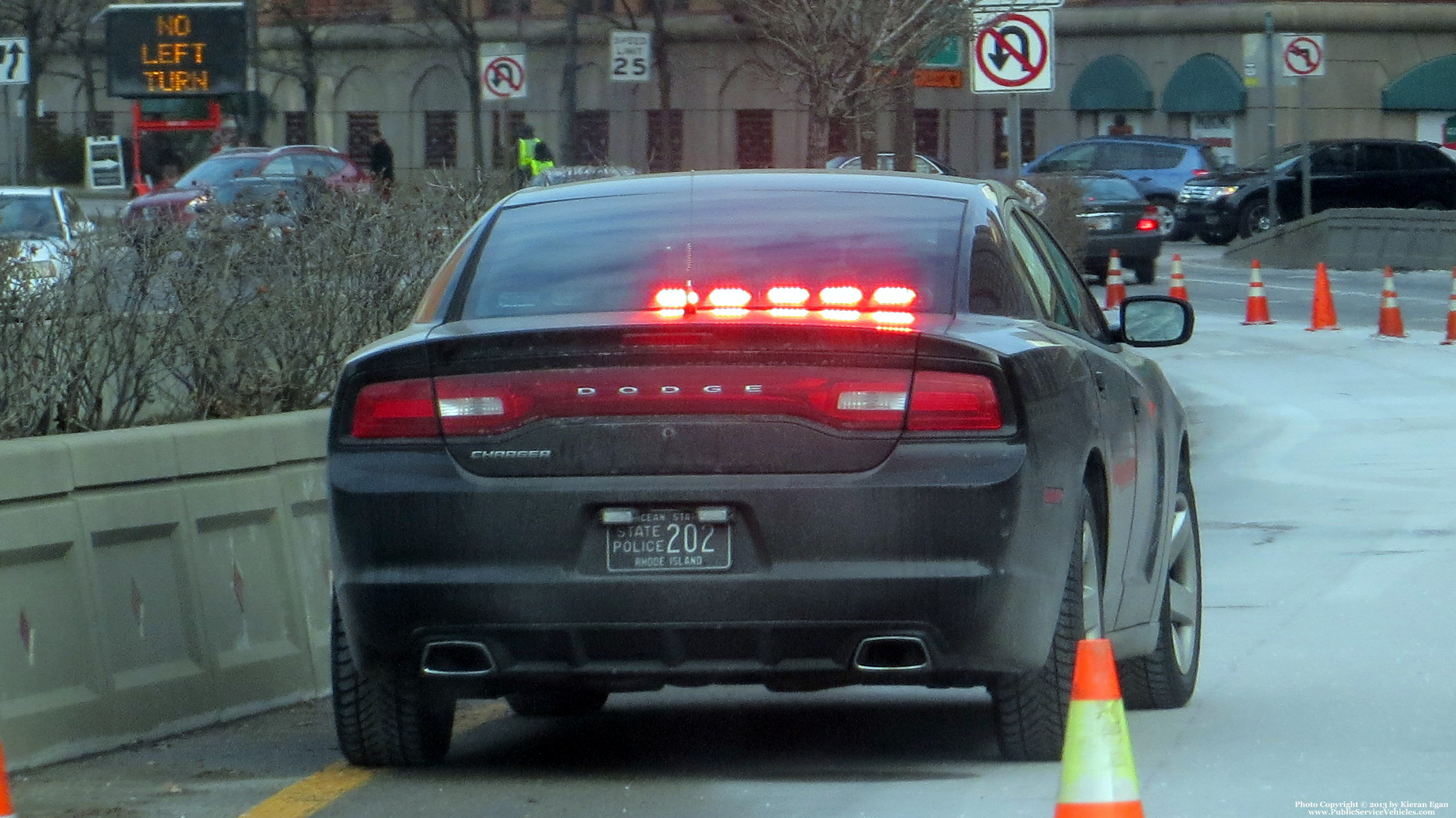A photo  of Rhode Island State Police
            Cruiser 202, a 2013 Dodge Charger             taken by Kieran Egan
