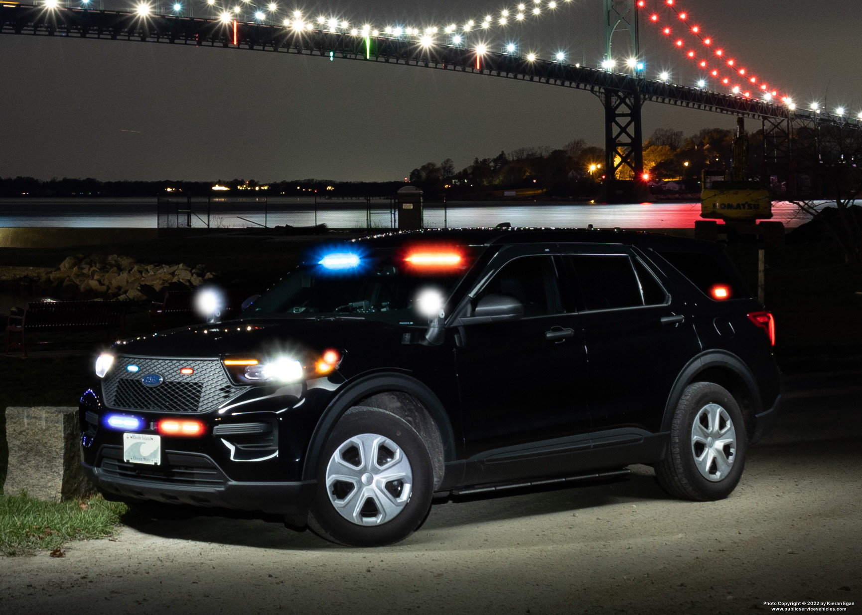 A photo  of Portsmouth Police
            Cruiser 7197, a 2021 Ford Police Interceptor Utility             taken by Kieran Egan