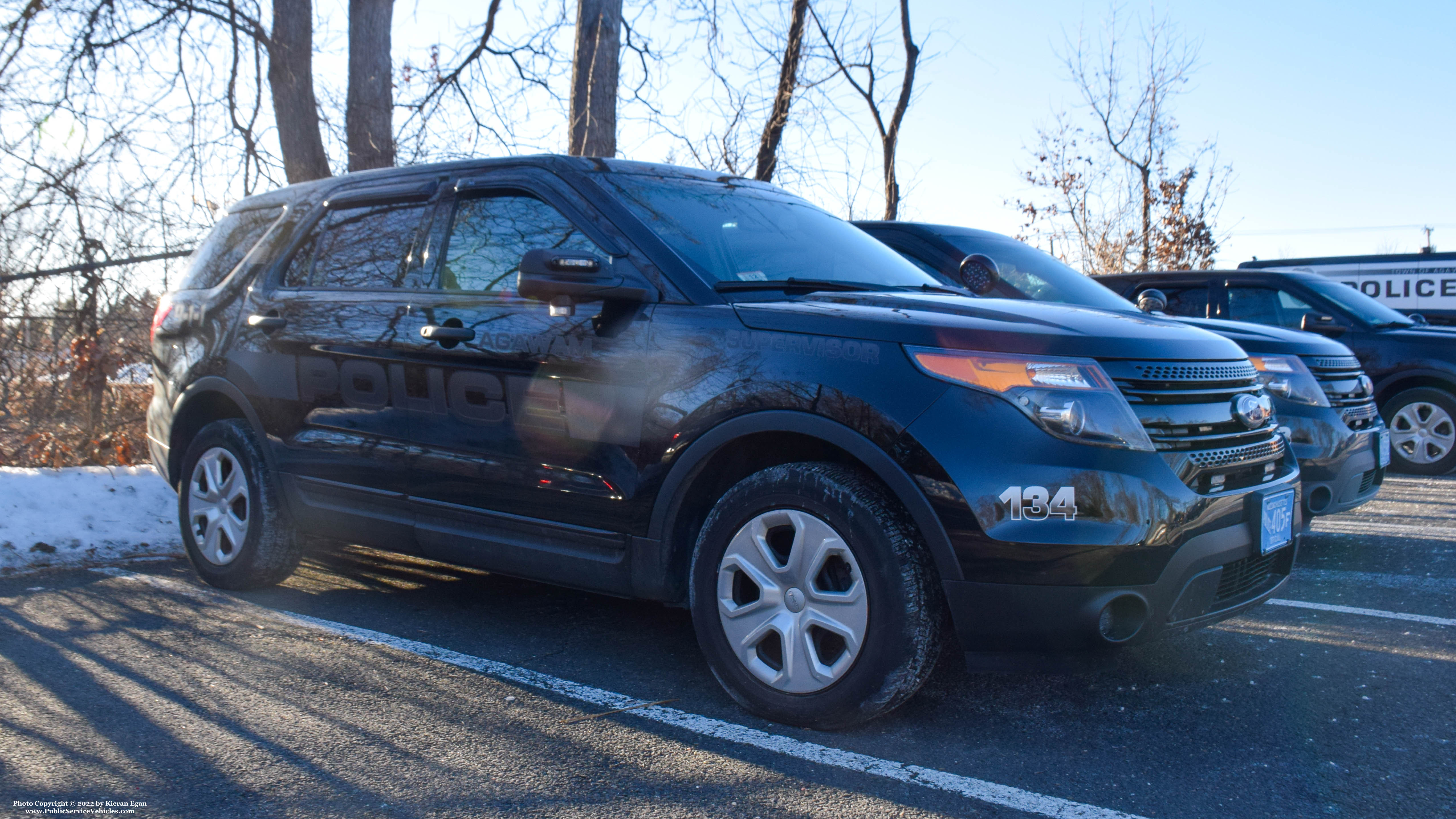 A photo  of Agawam Police
            Cruiser 134, a 2014 Ford Police Interceptor Utility             taken by Kieran Egan