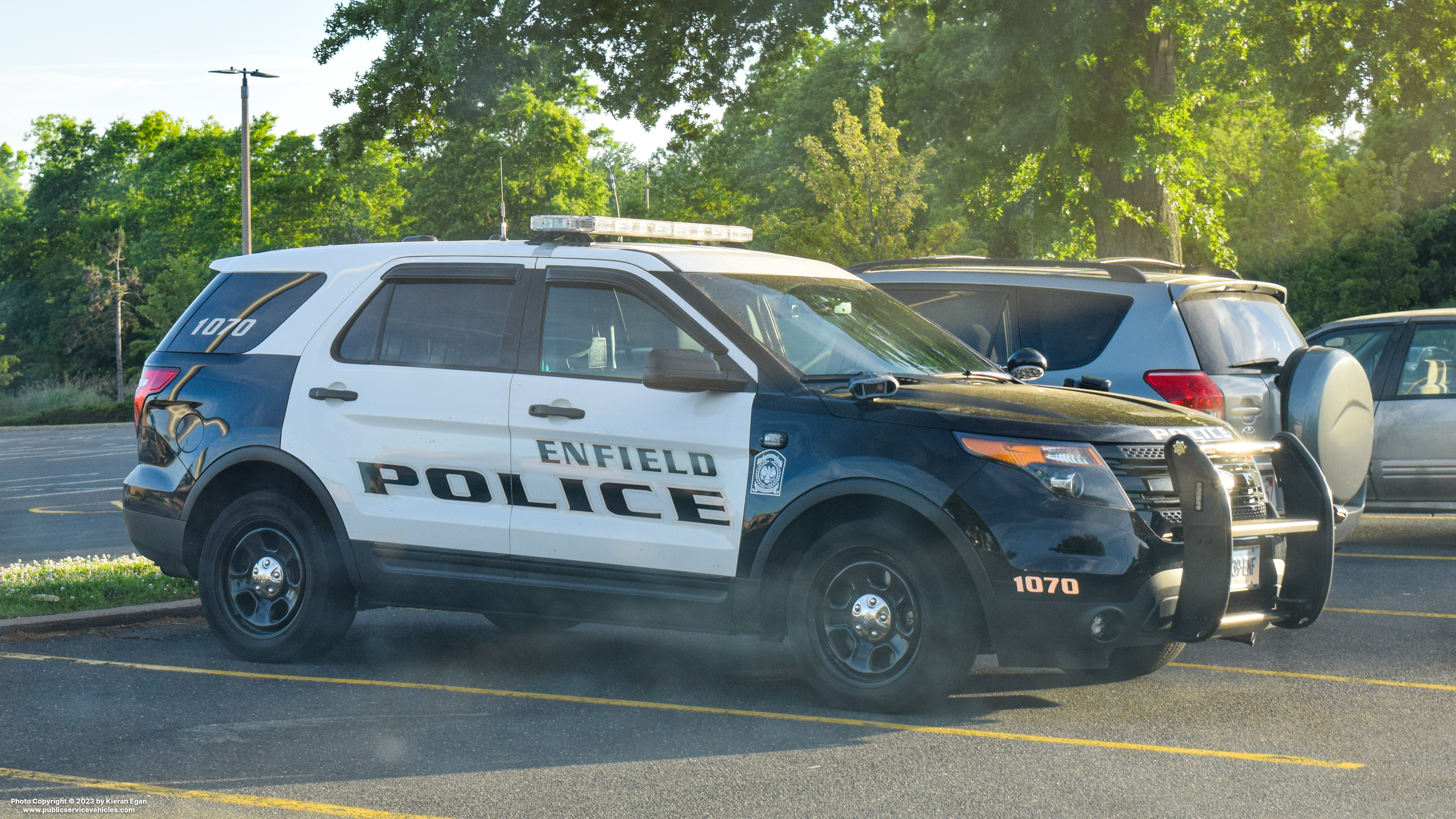 A photo  of Enfield Police
            Cruiser 1070, a 2013-2015 Ford Police Interceptor Utility             taken by Kieran Egan