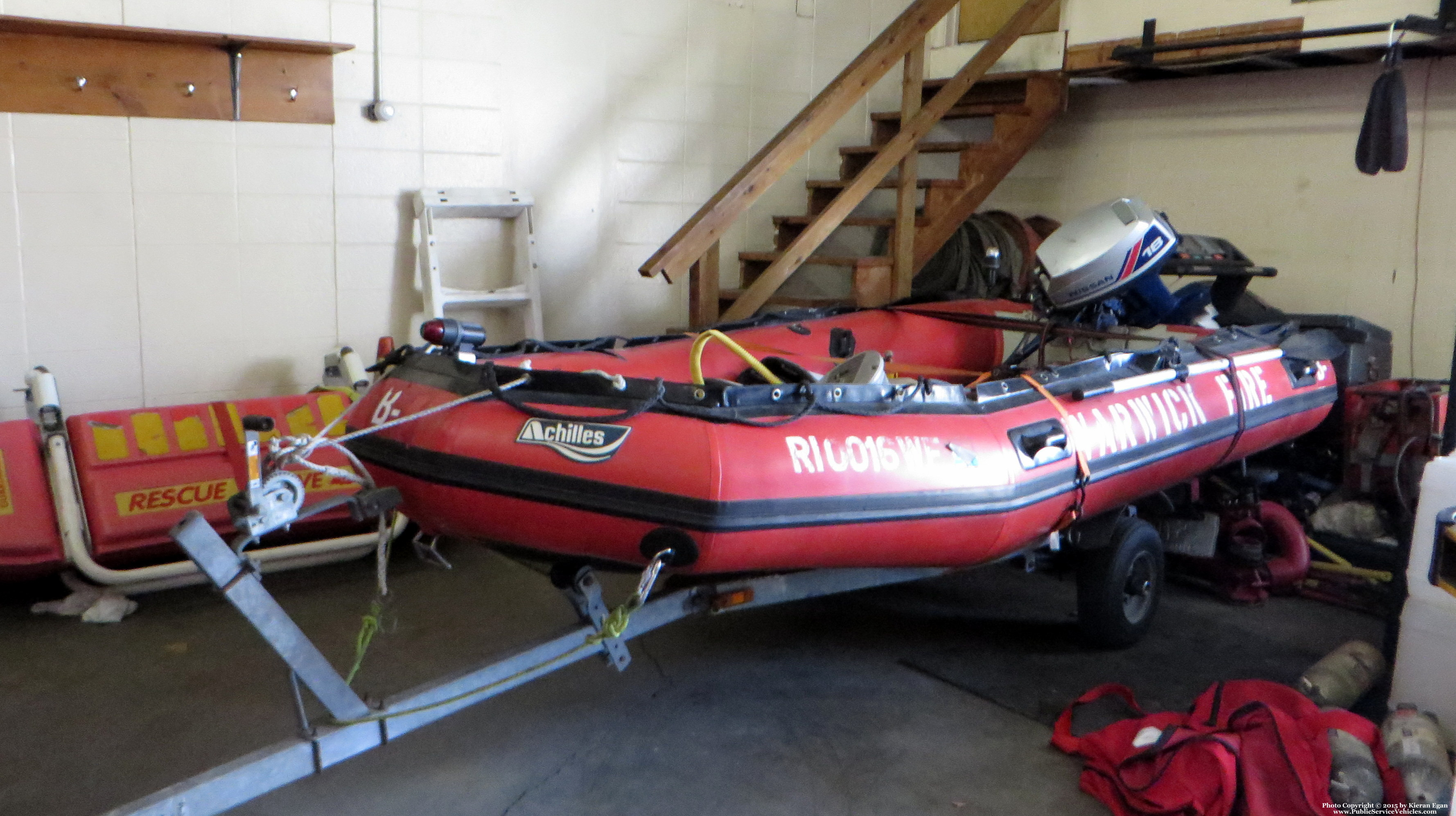 A photo  of Warwick Fire
            Boat 4, a 1990-2010 Achilles Inflatable Crafts FRB-104             taken by Kieran Egan