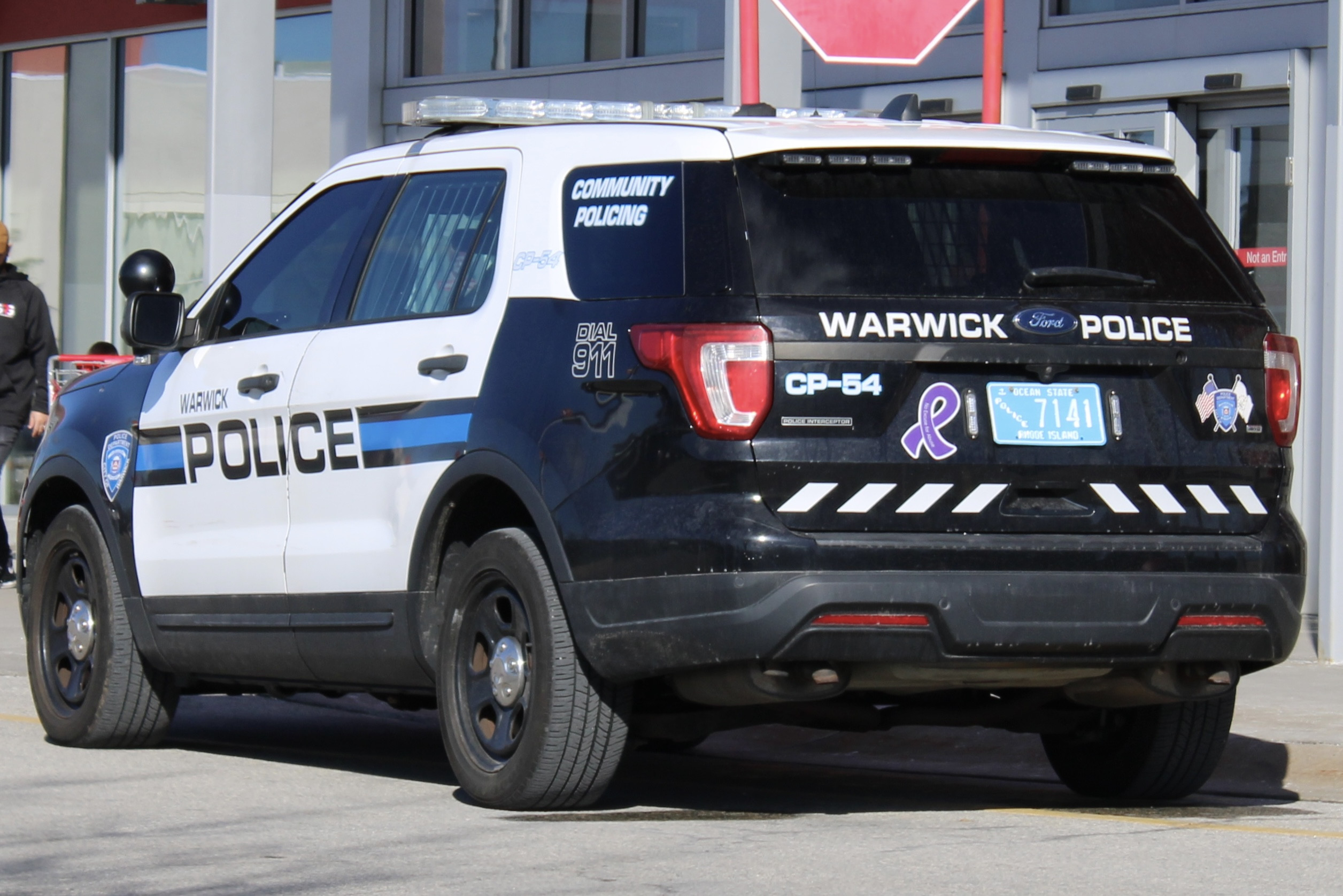 A photo  of Warwick Police
            Cruiser CP-54, a 2019 Ford Police Interceptor Utility             taken by @riemergencyvehicles