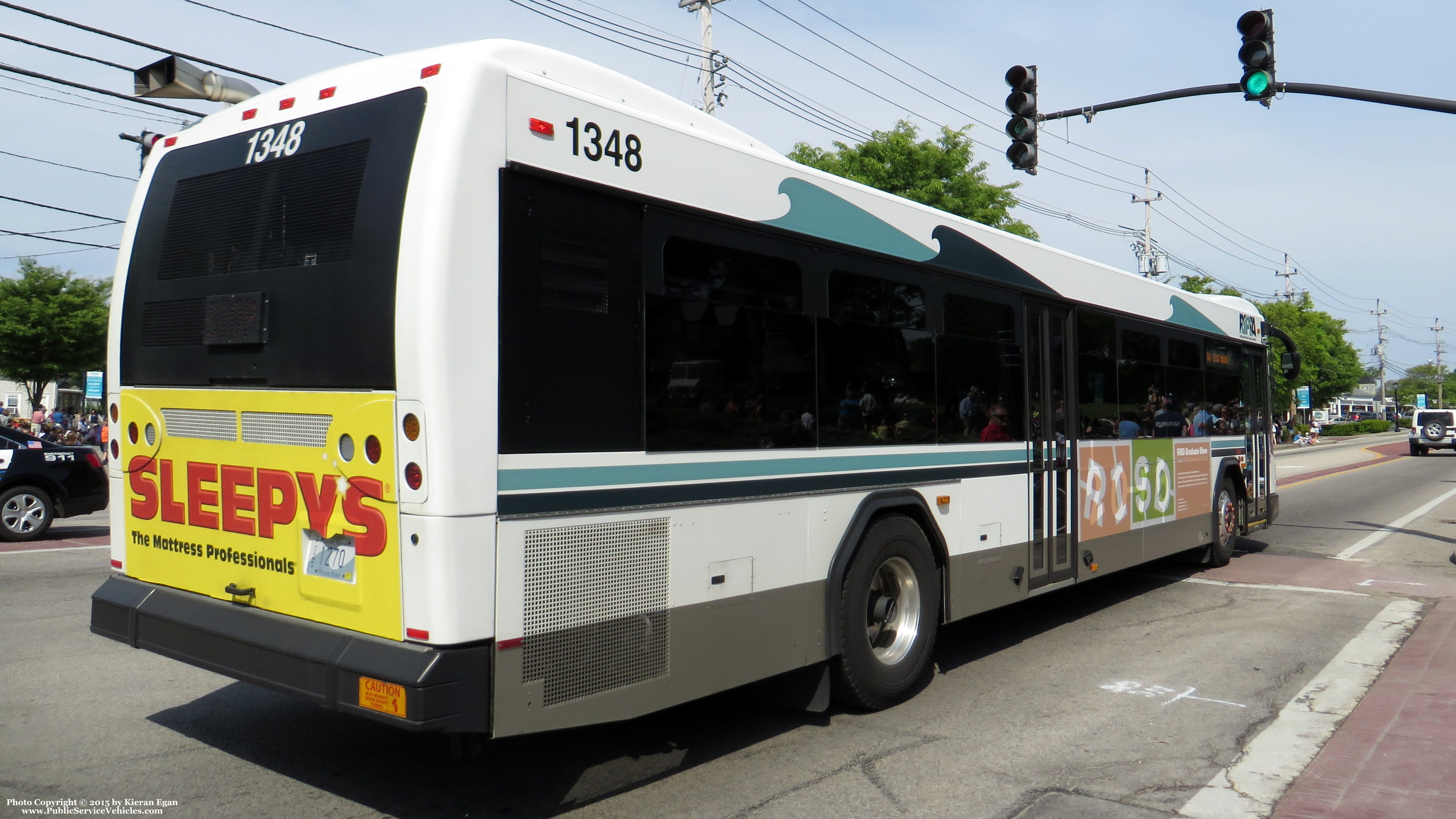A photo  of Rhode Island Public Transit Authority
            Bus 1348, a 2013 Gillig BRT             taken by Kieran Egan