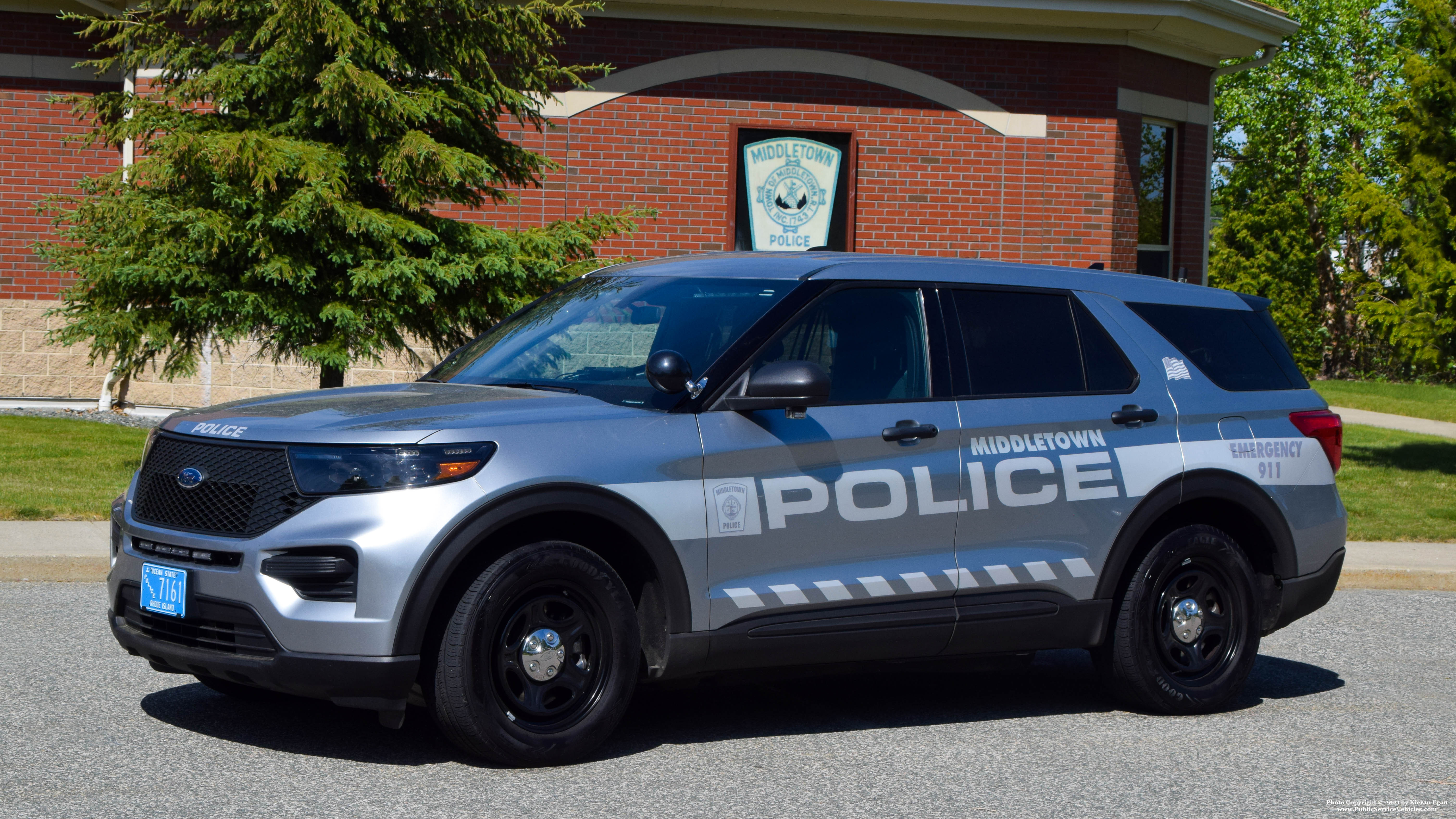 A photo  of Middletown Police
            Cruiser 7161, a 2020 Ford Police Interceptor Utility Hybrid             taken by Kieran Egan