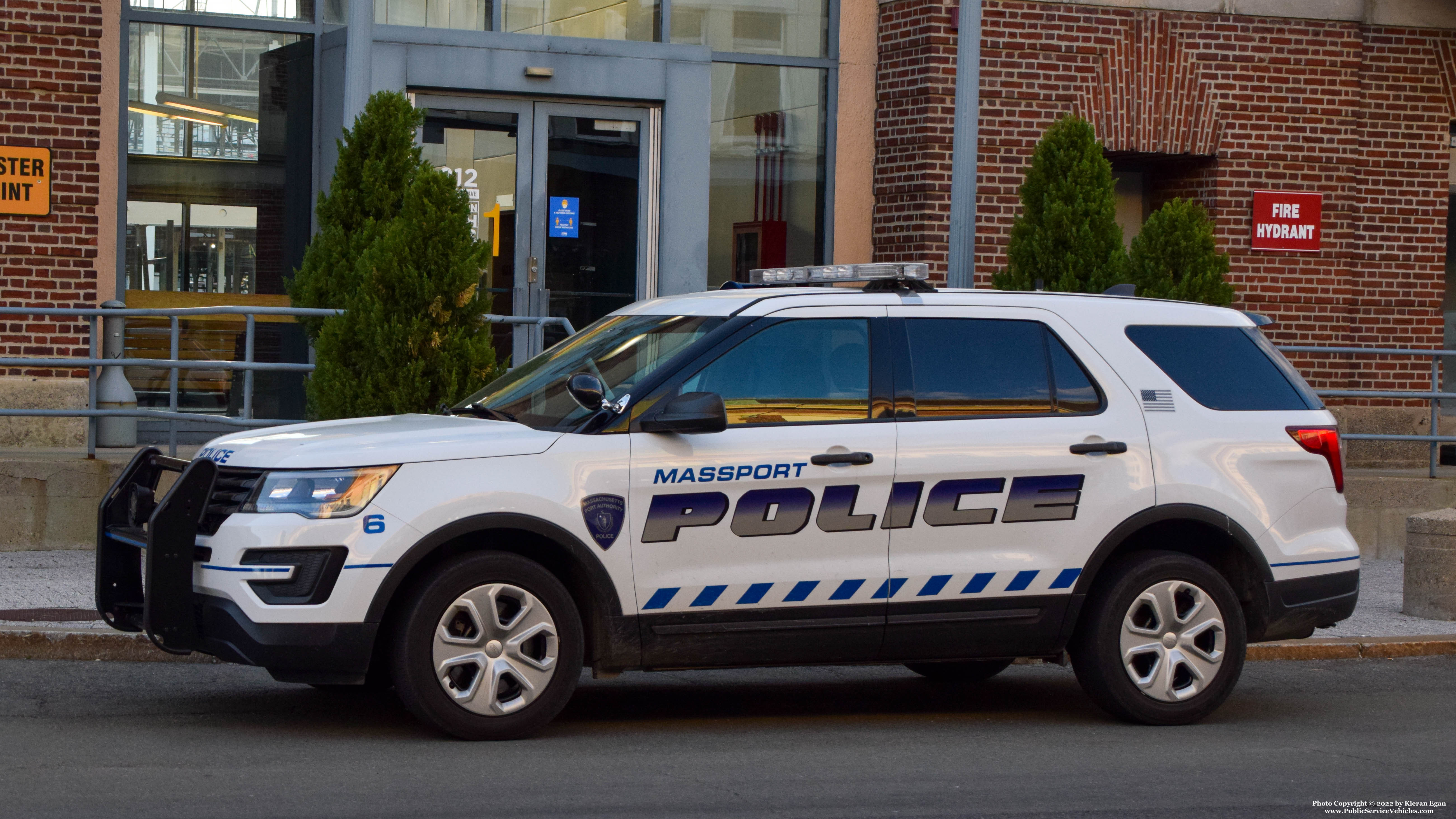 A photo  of Massport Police
            Car 6, a 2018 Ford Police Interceptor Utility             taken by Kieran Egan