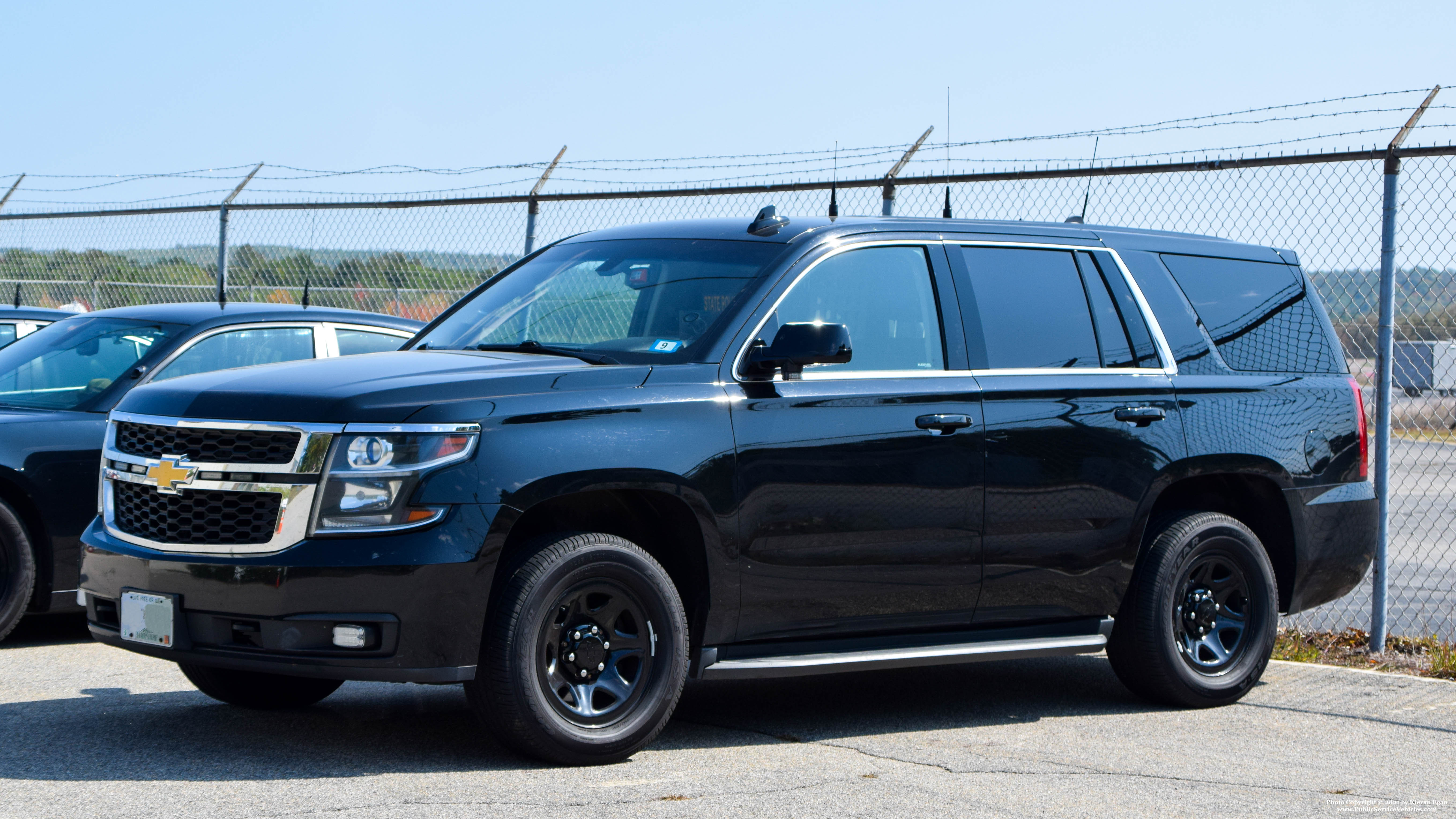 A photo  of New Hampshire State Police
            Unmarked Unit, a 2015-2019 Chevrolet Tahoe             taken by Kieran Egan