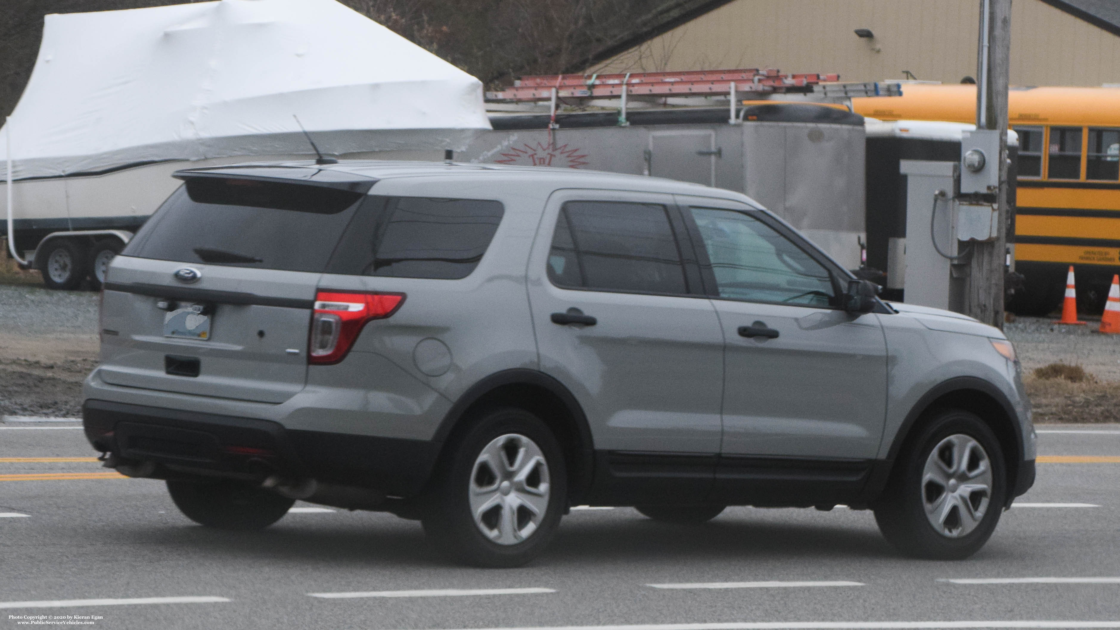 A photo  of Rhode Island State Police
            Unmarked Unit, a 2013-2015 Ford Police Interceptor Utility             taken by Kieran Egan