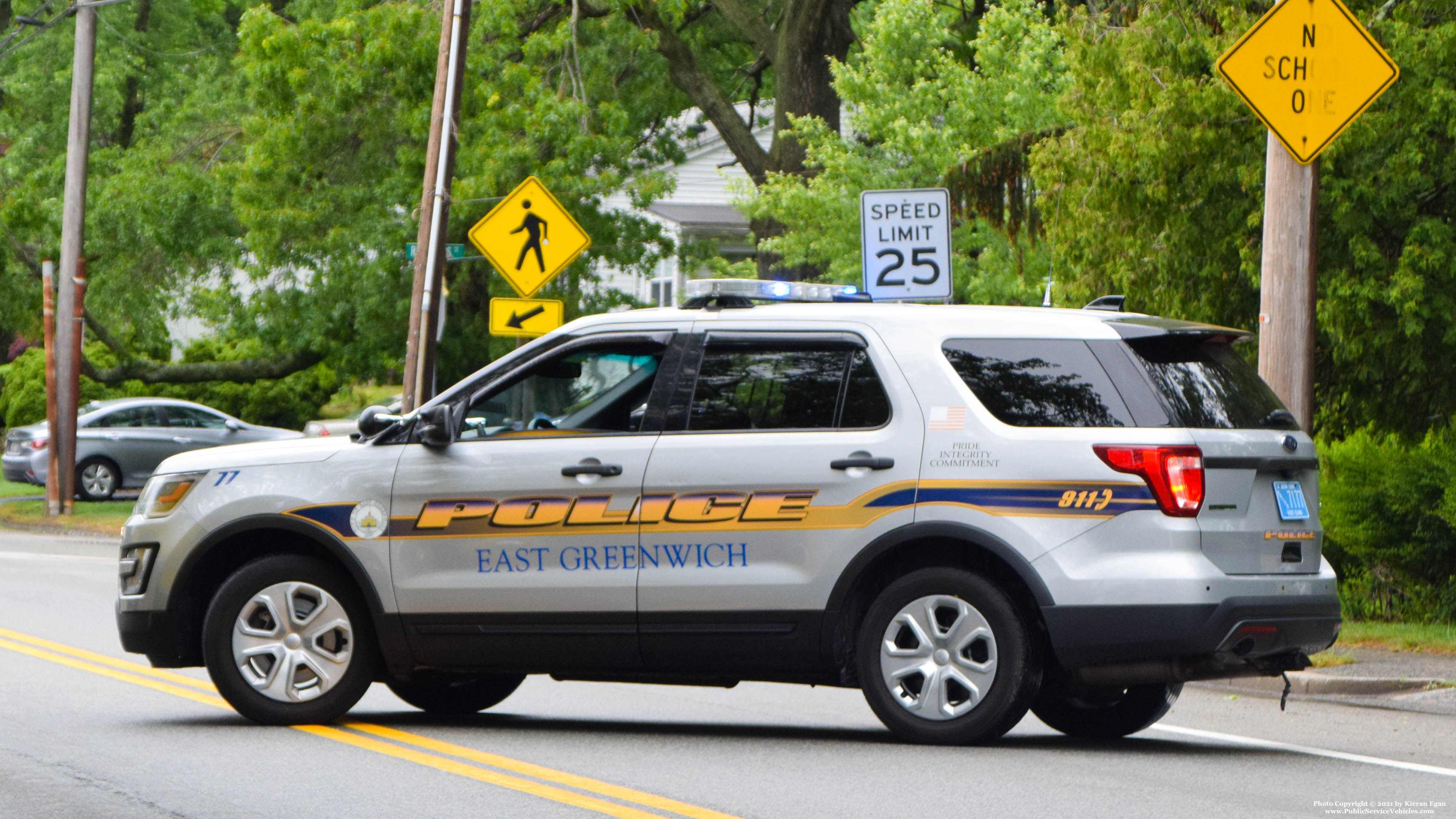 A photo  of East Greenwich Police
            Cruiser 7177, a 2016-2019 Ford Police Interceptor Utility/2016-2019 Ford Police Interceptor Utility             taken by Kieran Egan