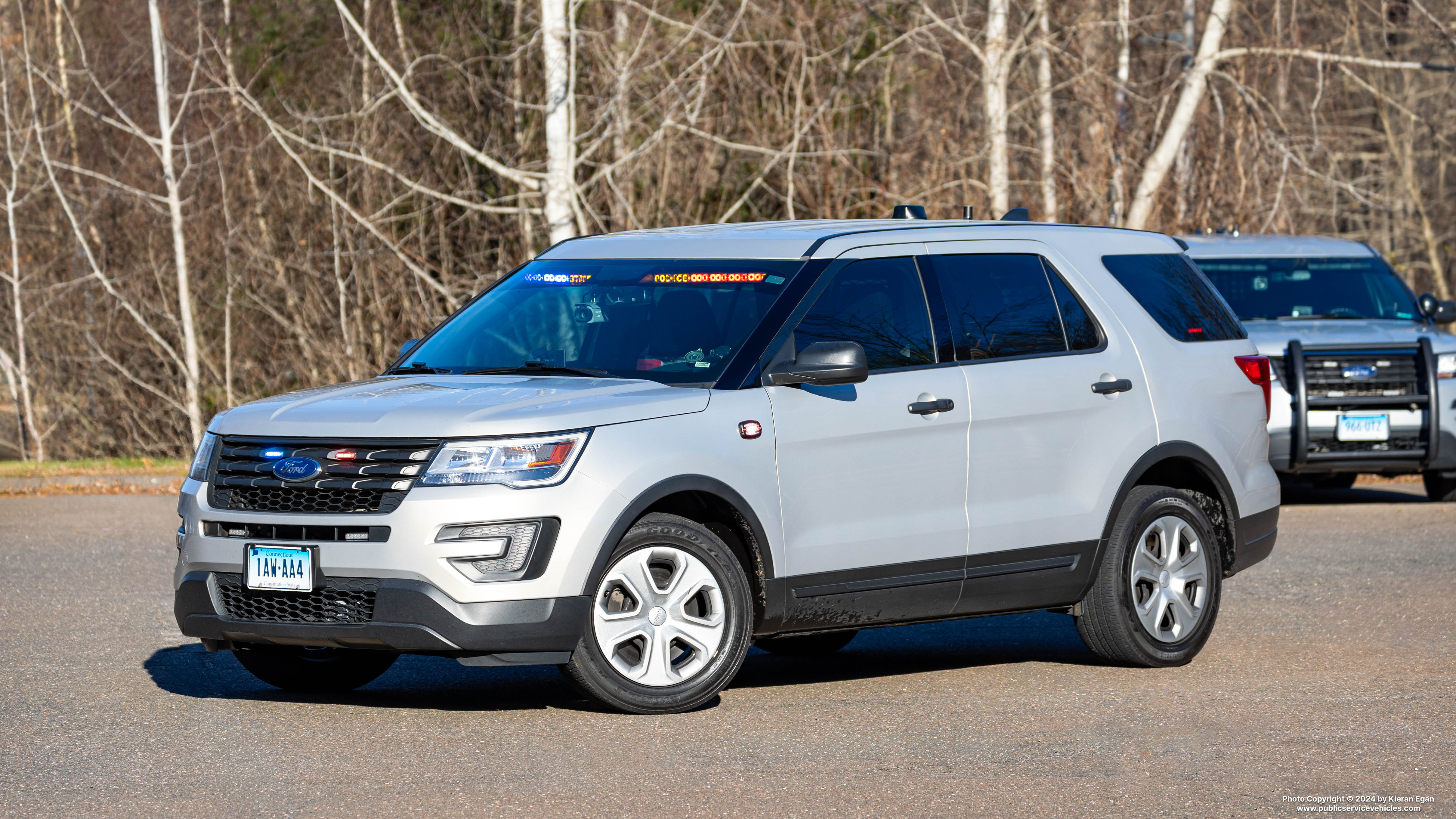 A photo  of Connecticut State Police
            Patrol Unit, a 2016-2019 Ford Police Interceptor Utility             taken by Kieran Egan