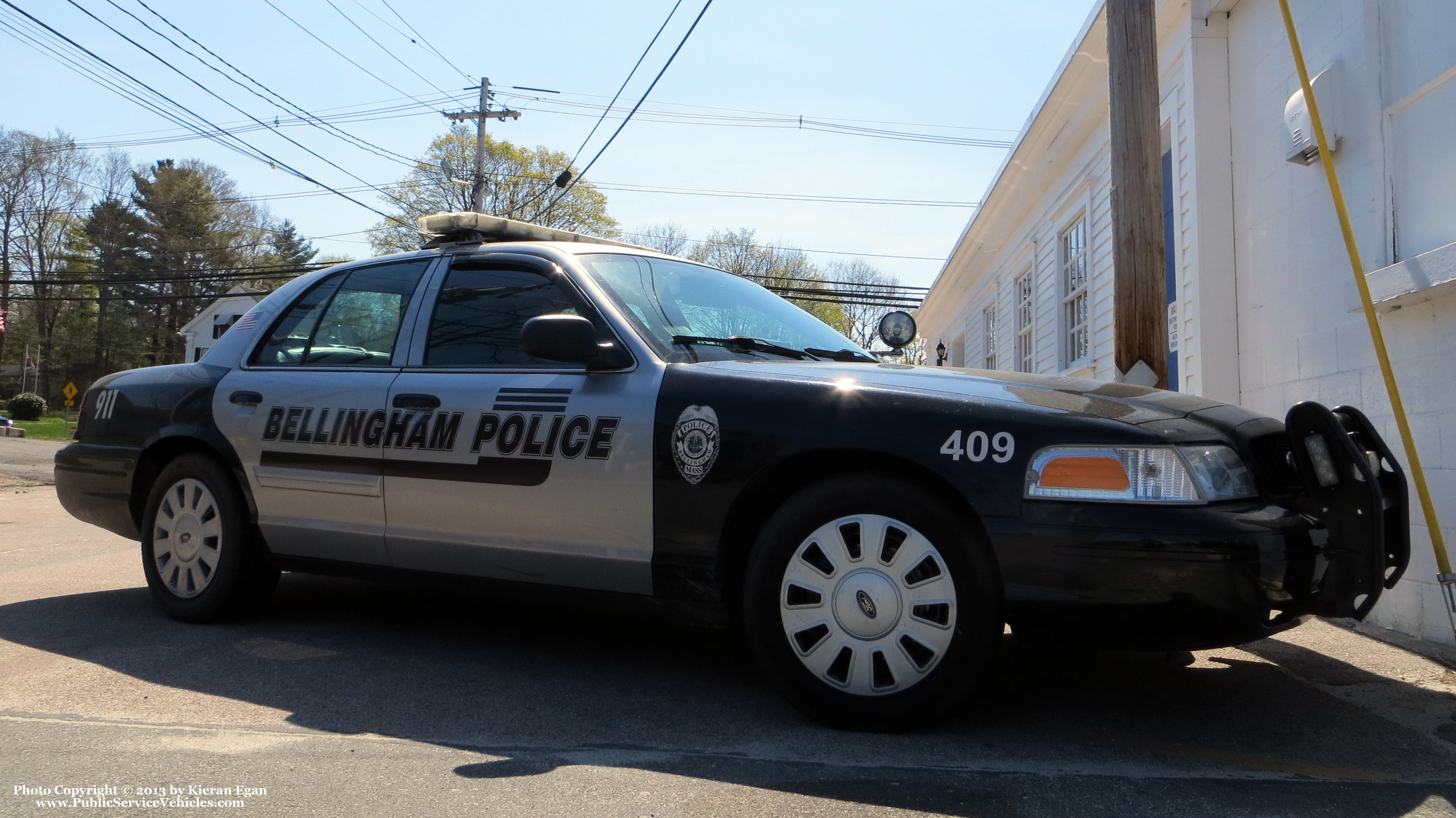 A photo  of Bellingham Police
            Cruiser 409, a 2009-2011 Ford Crown Victoria Police Interceptor             taken by Kieran Egan