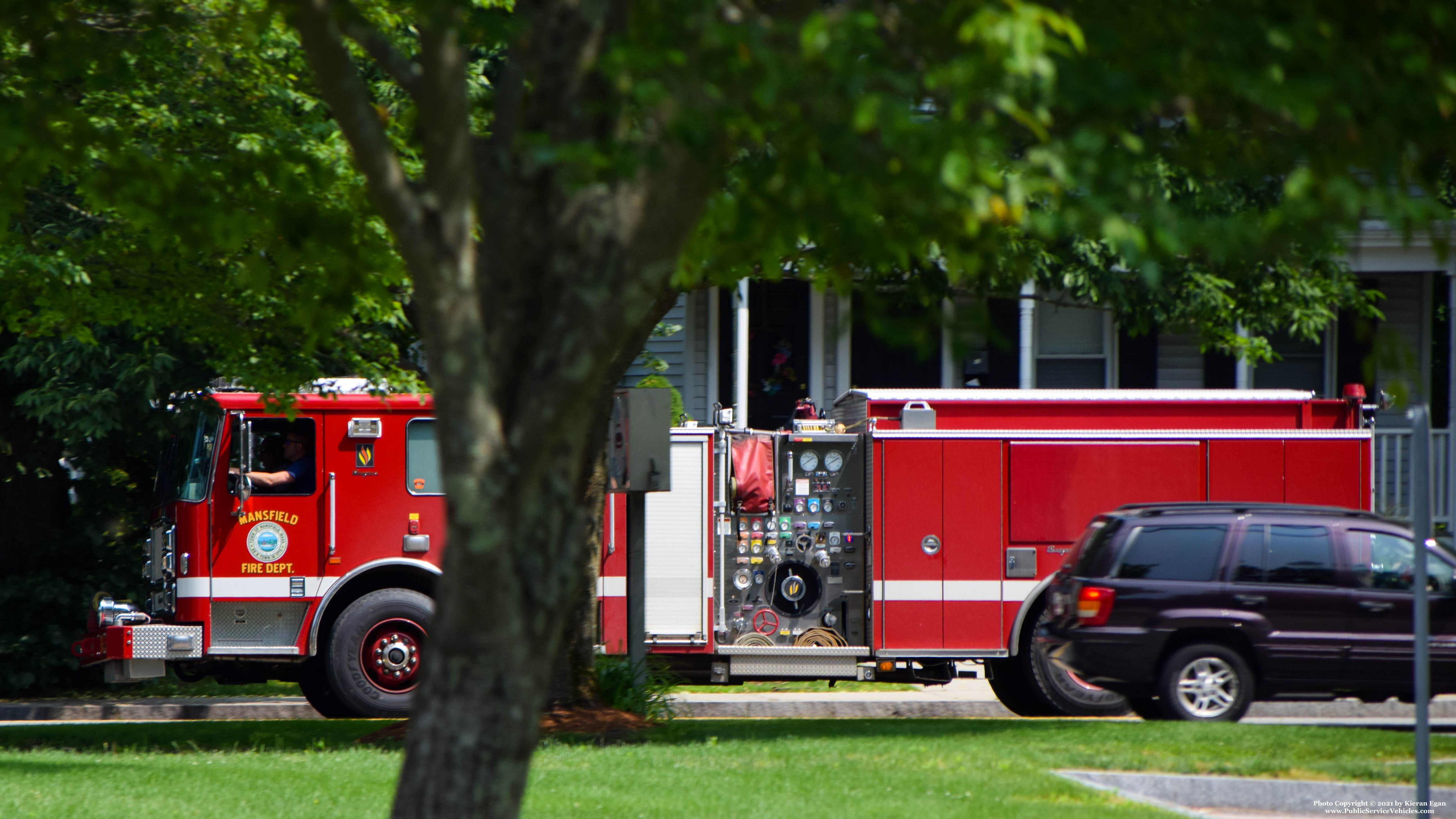 A photo  of Mansfield Fire
            Engine 31, a 2009 Seagrave Marauder II             taken by Kieran Egan