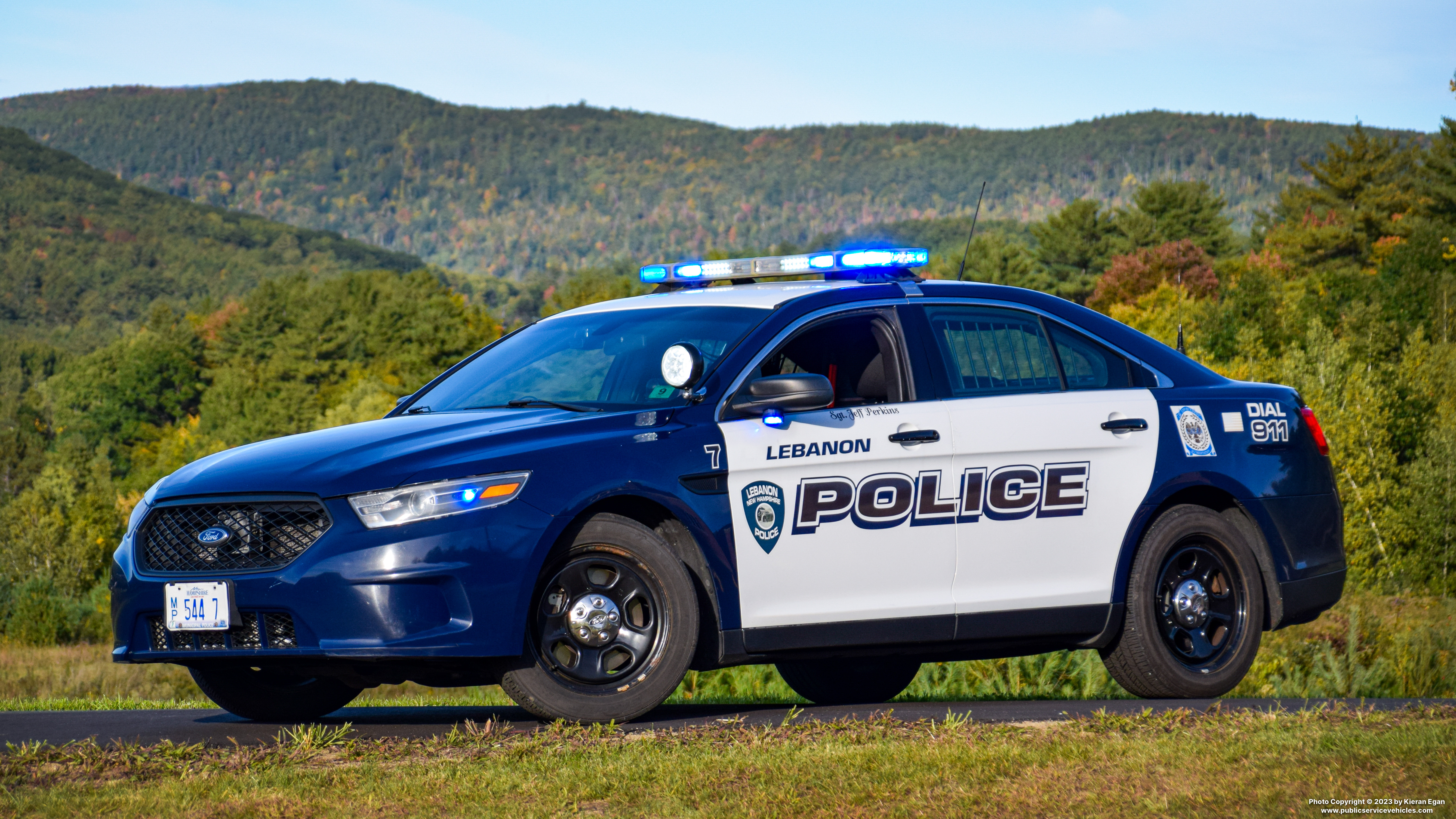 A photo  of Lebanon Police
            Car 7, a 2015 Ford Police Interceptor Sedan             taken by Kieran Egan