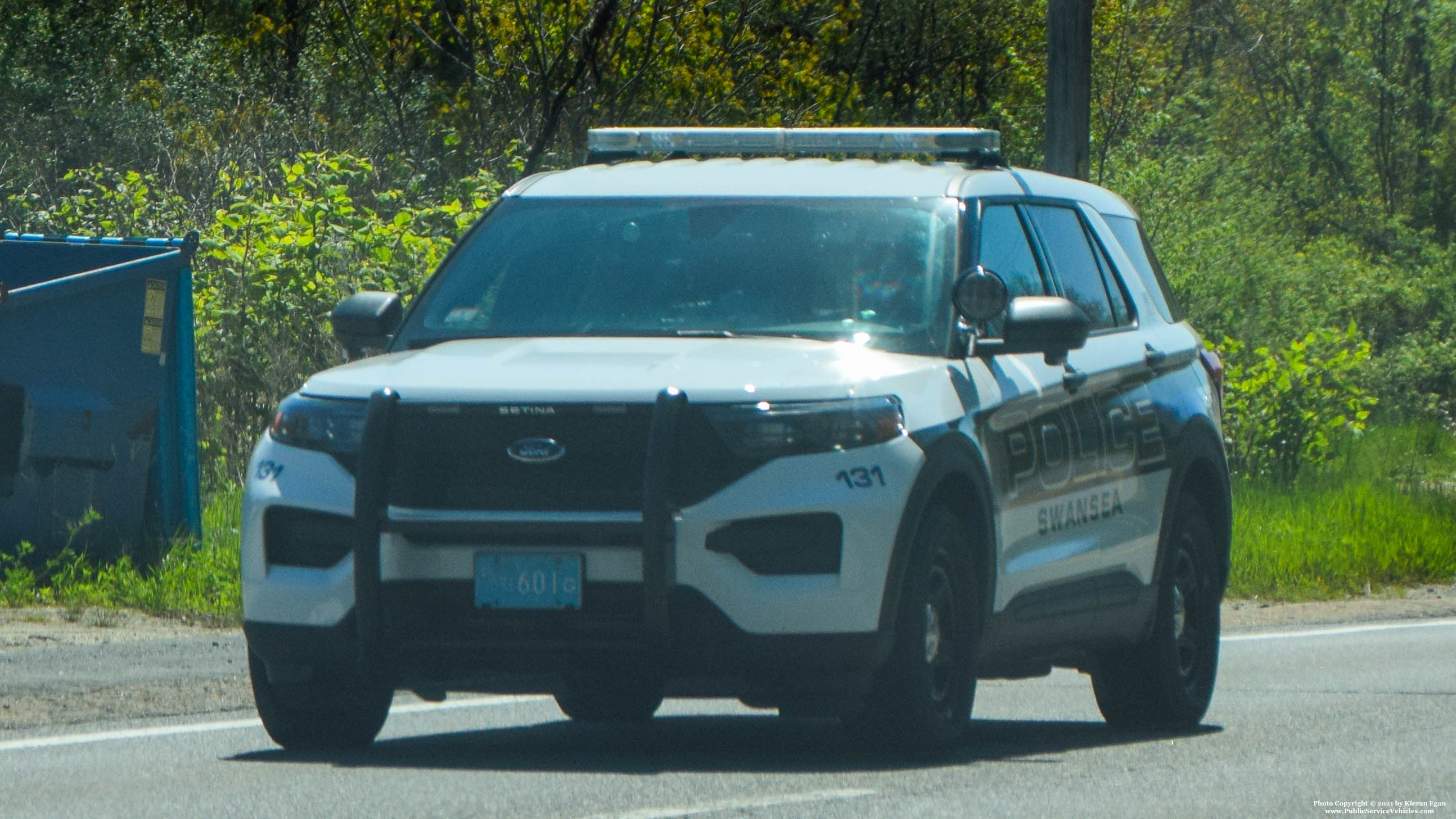 A photo  of Swansea Police
            Cruiser 131, a 2021 Ford Police Interceptor Utility             taken by Kieran Egan