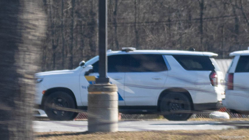 A photo  of New Jersey State Police
            Cruiser 960, a 2021-2023 Chevrolet Tahoe             taken by Kieran Egan